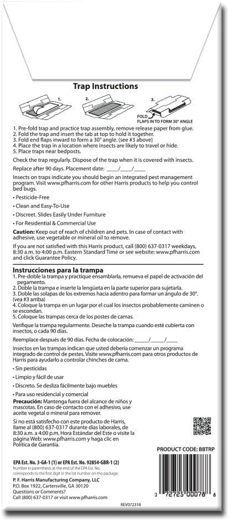 Harris Bed Bug Early Detection Glue Traps (4/Pack) image number 6