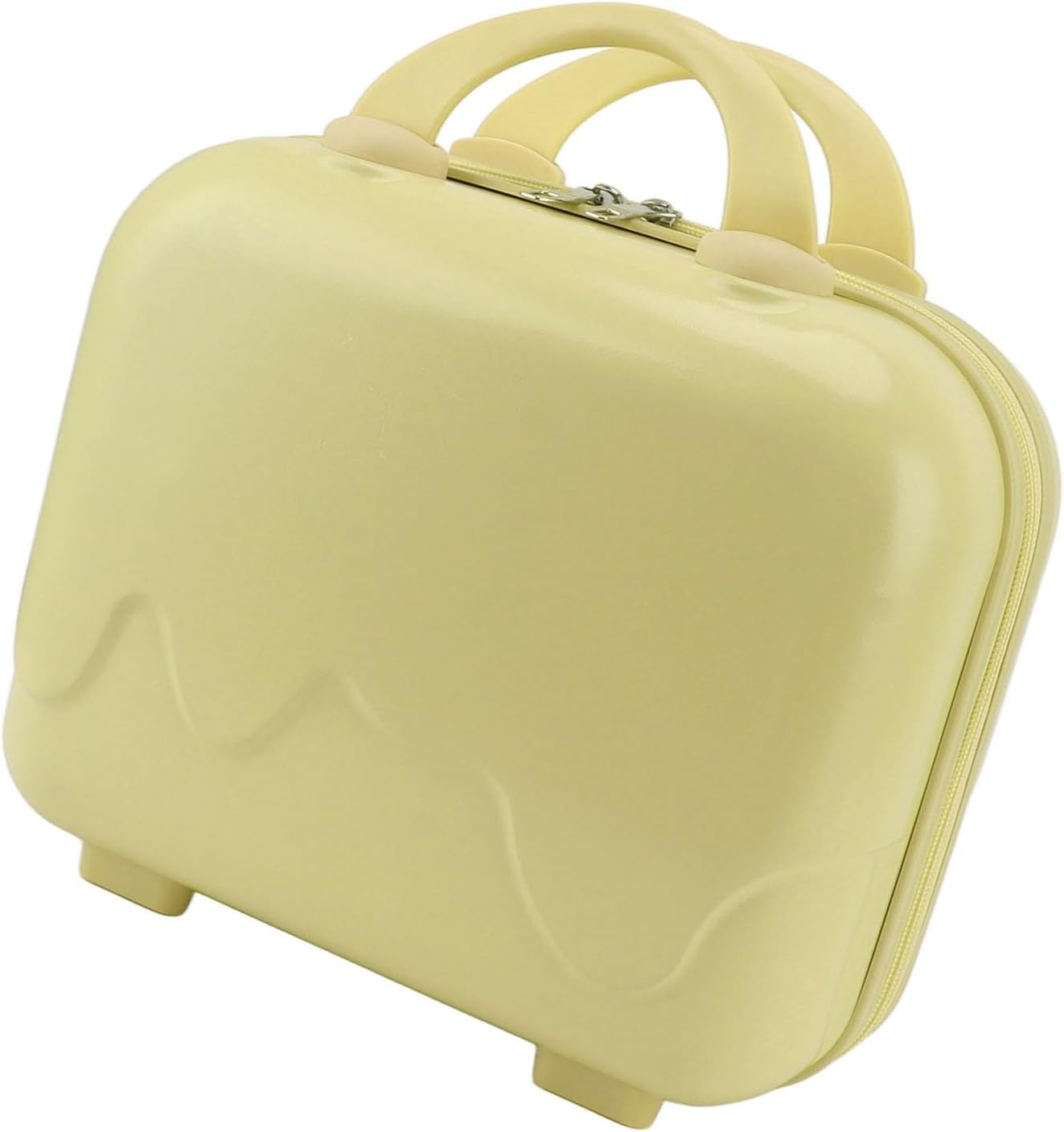 Carry on Luggage, 14 Inch Cosmetic Case for Travel (Yellow) image number 1