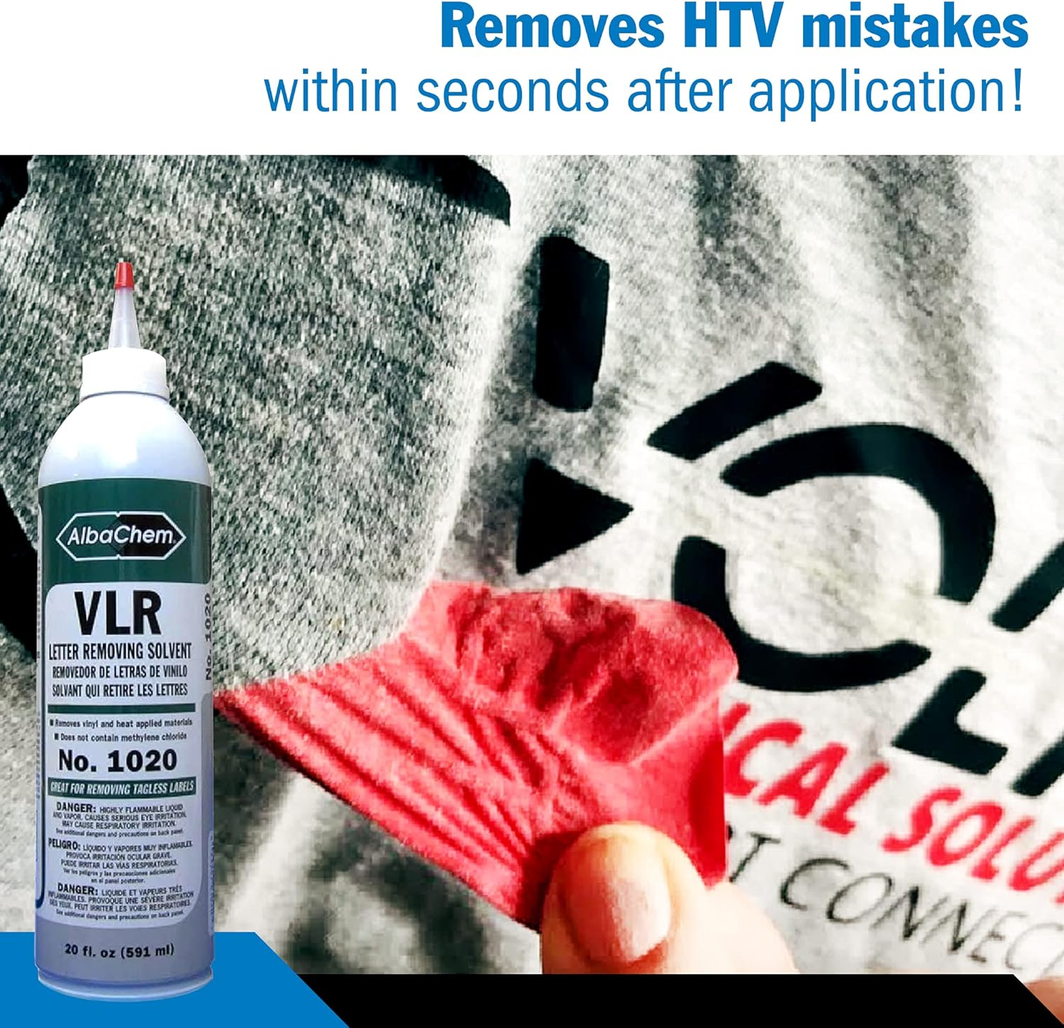 Heat Transfer Vinyl Remover for Fabrics