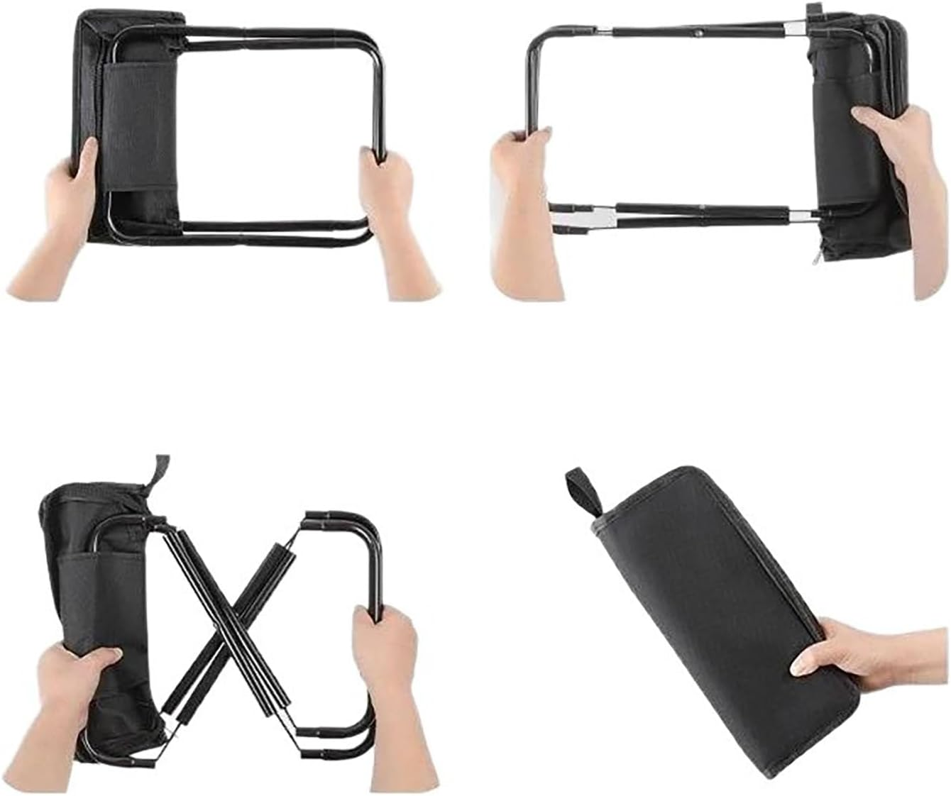 SYGELER Ultra-Light Portable Folding Chair,Portable Outdoor Travel Stool,Compact and Travel-Friendly Folding Stool for Camping and Hiking, Carry Bag Included image number 5