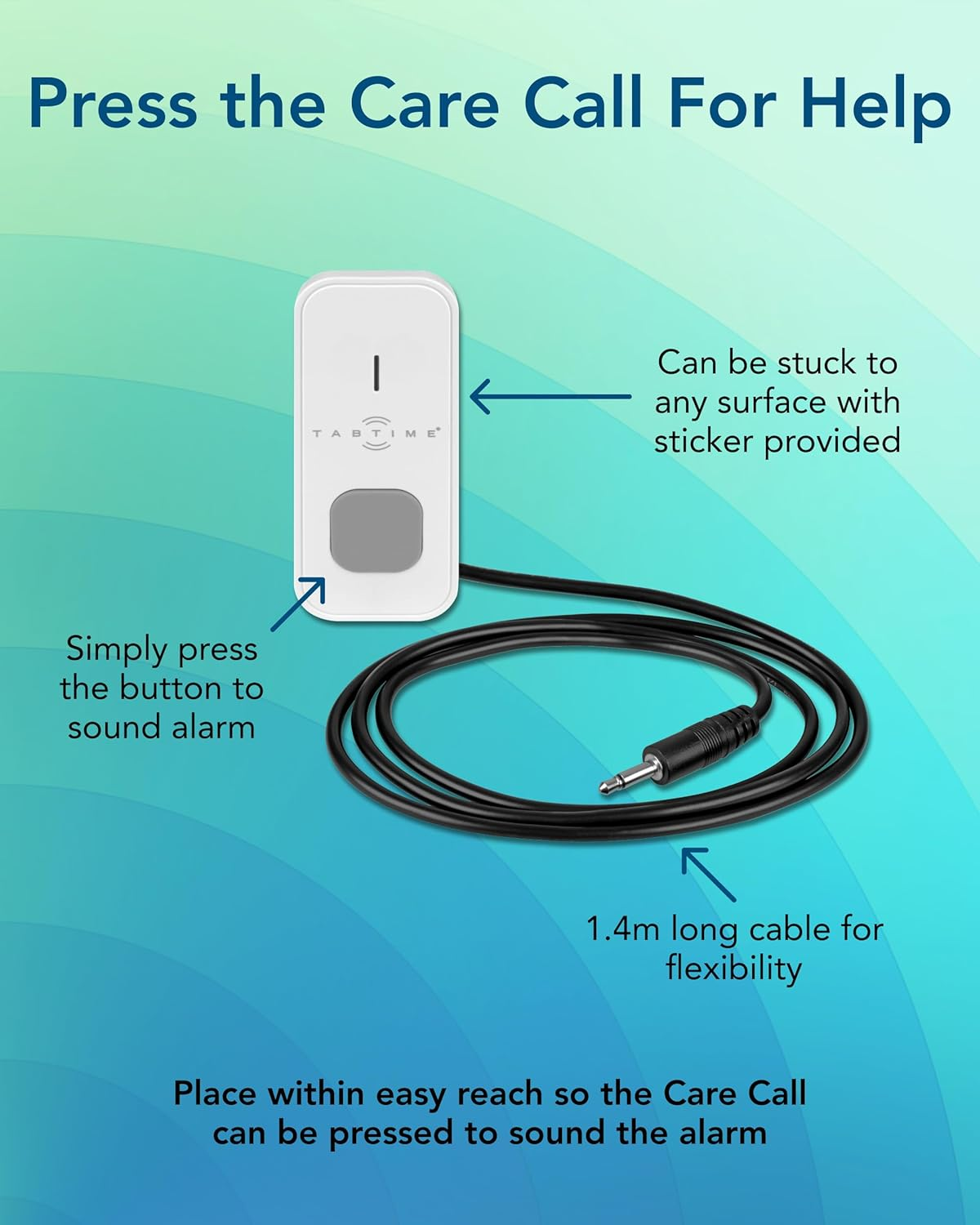 Pressure Mat Alarm and Care Call, Floor Sensor Mat, Pressure Sensor, Bed Alarm for Elderly, Simply Safe System image number 1
