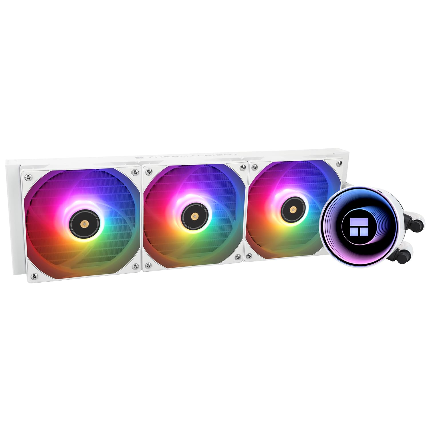 Thermalright Frozen Notte 360 White ARGB V2 Water Cooling CPU Cooler, 360 Specification CPU Liquid Cooler,3 PWM Fans ARGB, Suitable for AMD:AM4/AM5, Intel LGA 1851/1700/115X/1200/2011
