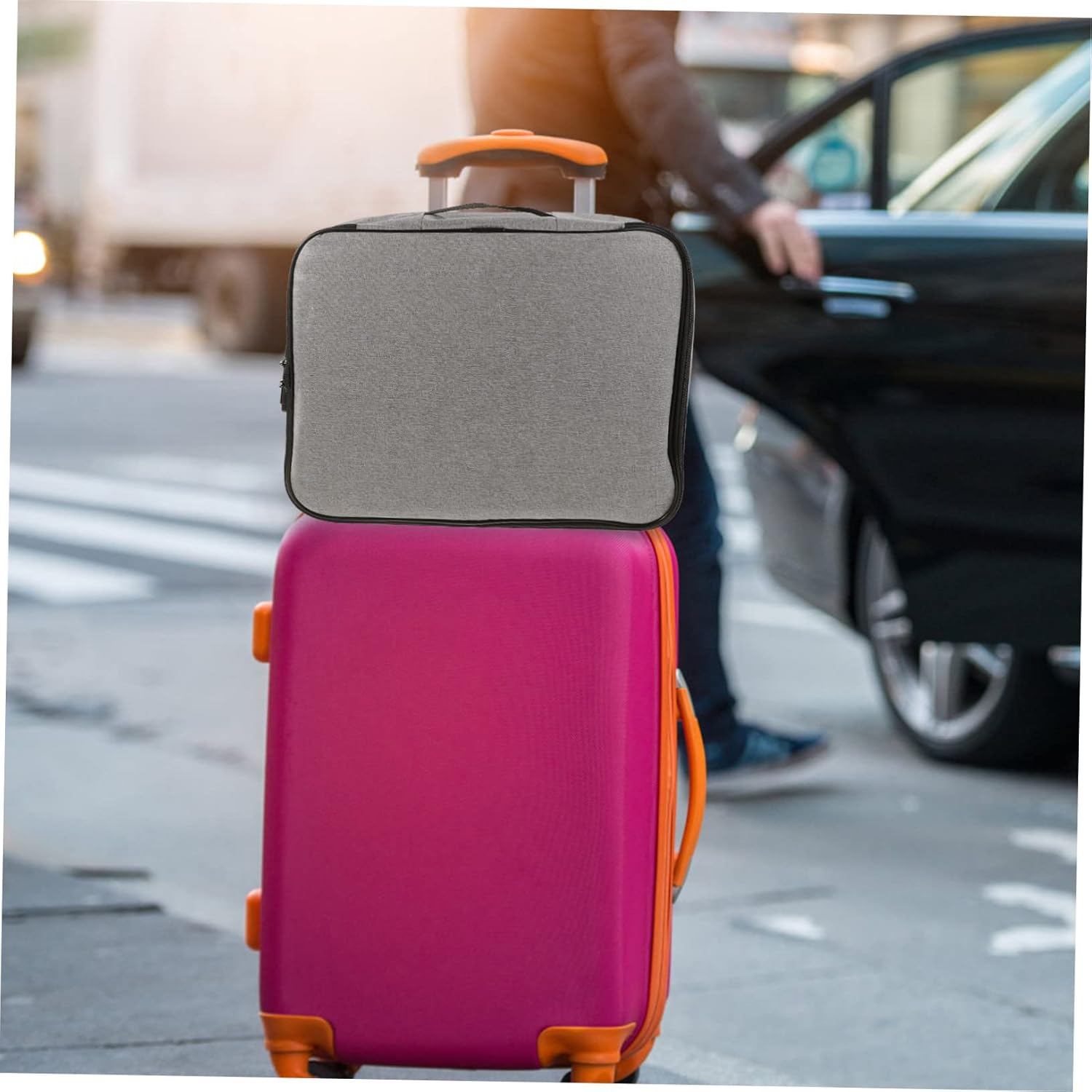 LIFKOME Id Storage Bag Multifunction File Storage Compact Certificates Organizer Lock image number 1