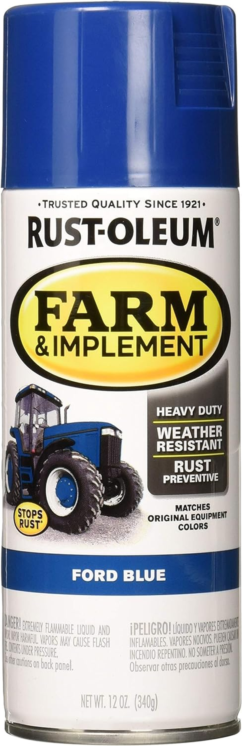 Rust-Oleum 280124 Farm and Implement Spray Paint, John Deere Green, 12 Oz