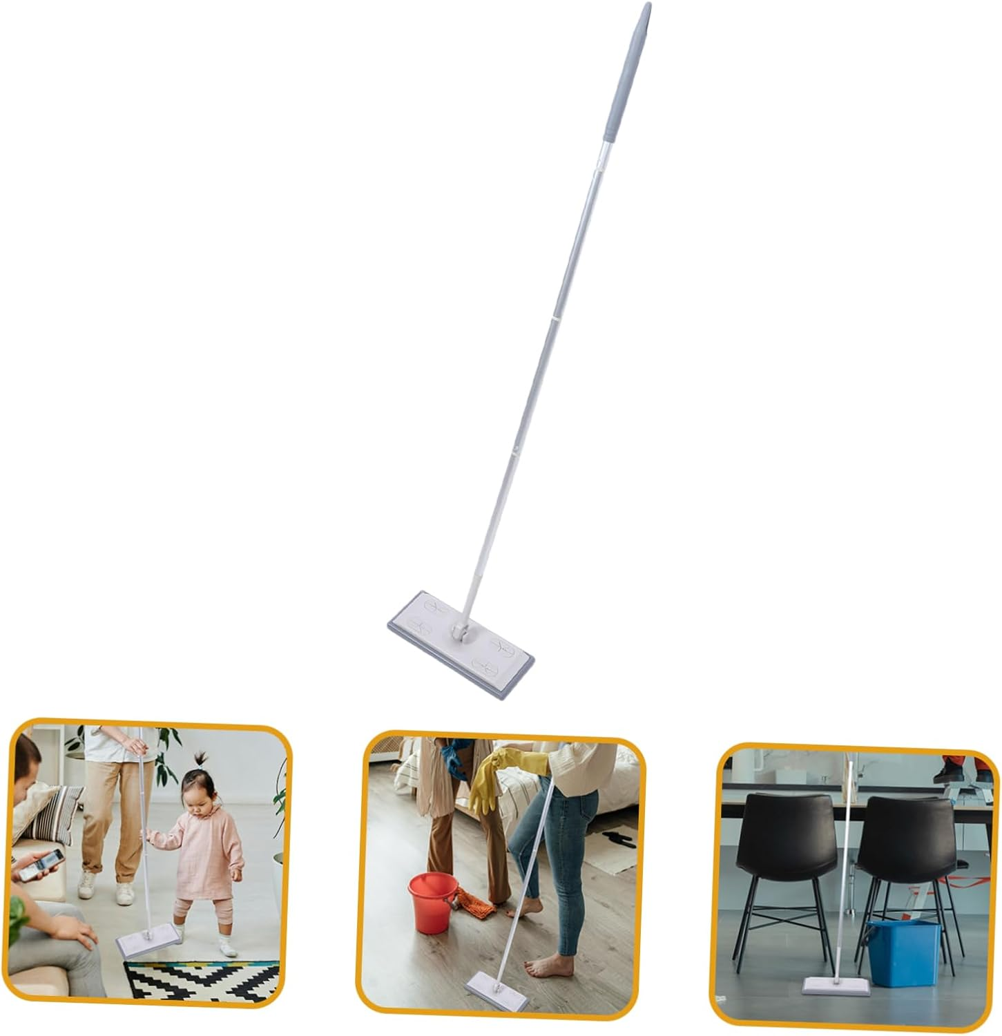 Mobestech Desktop Dust Mop Detachable Reusable Cleaning Mop for Hardwood Tile Floor No Wash Design Easy Dust Removal Household Cleaning Tool for Effortless Maintenance