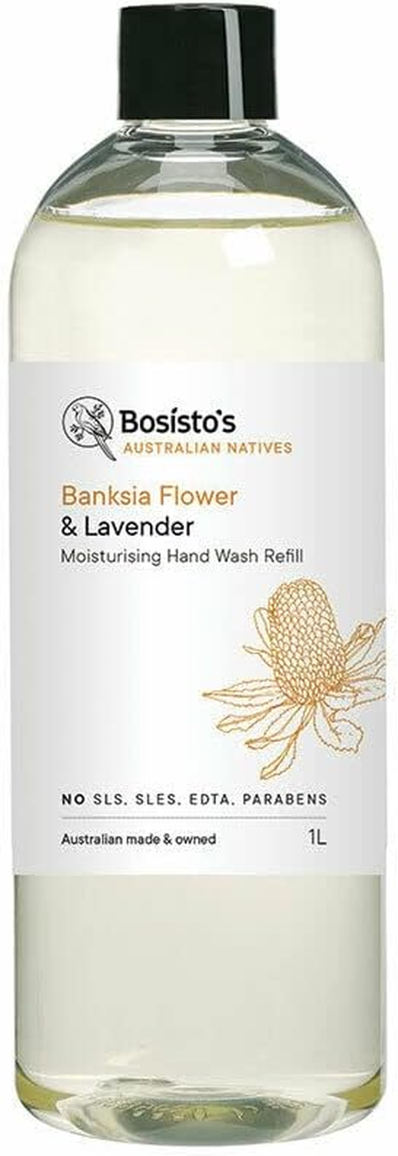 Bosistos Banksia Flower & Lavender Hand Wash Refill 1L