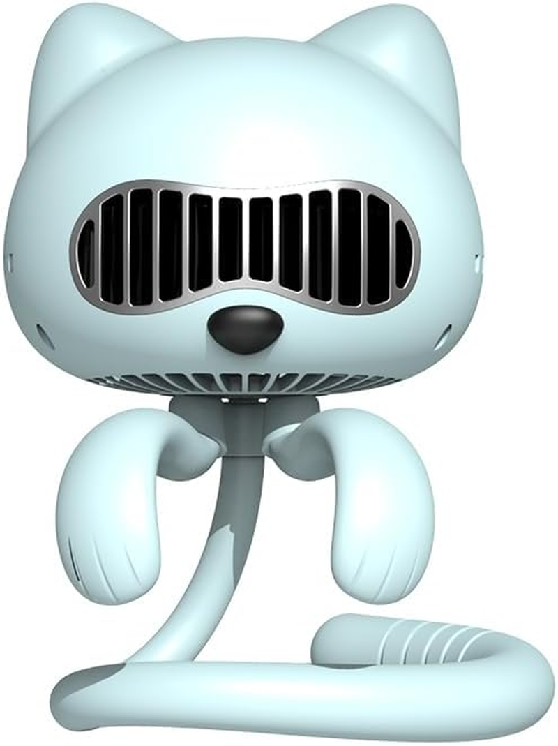 FUNJEO F08 Stroller Fan,Handheld,Table,Powerful 2000Mah Battery USB Rechargeable,Non-Touch Design,Aroma Fan,For Women/Family (Blue) image number 5