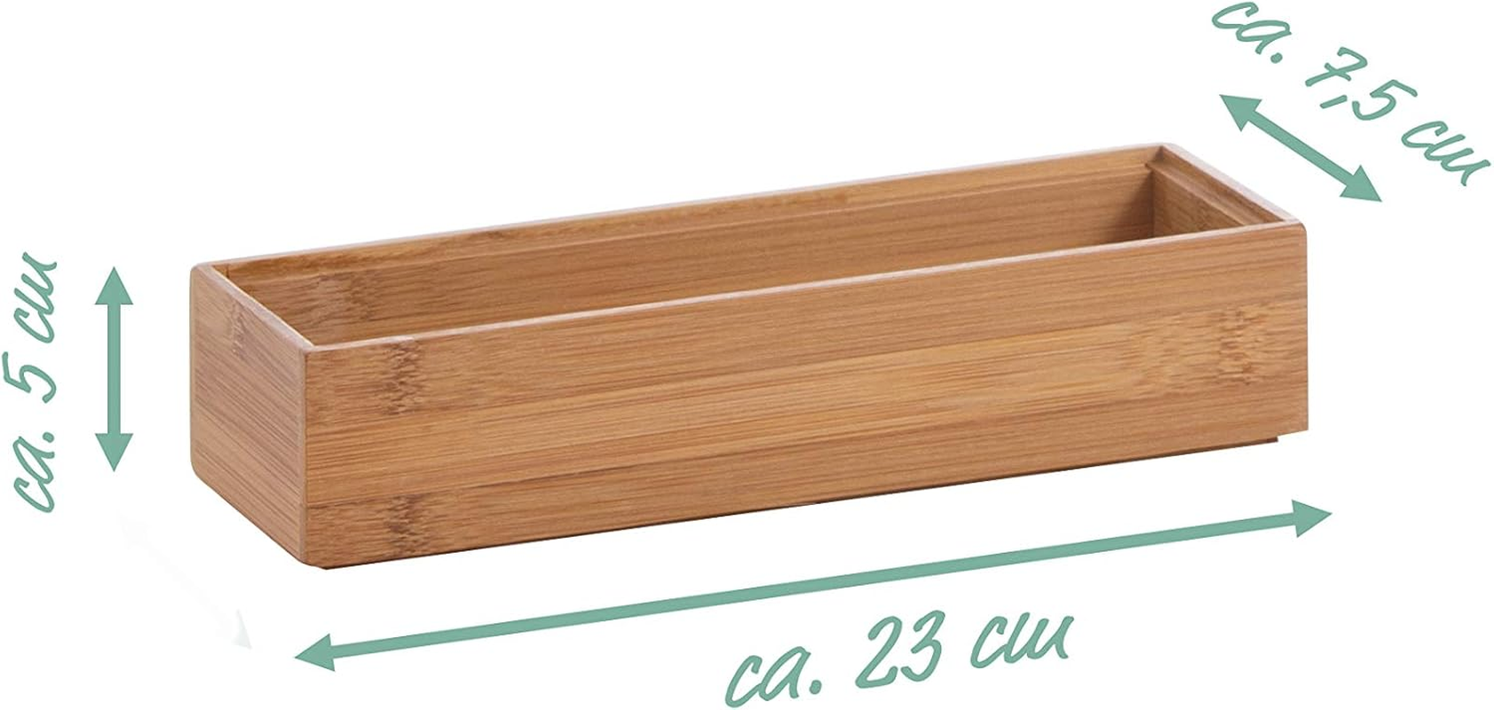 Zeller Storage Box Bamboo 23X7,5X5Cm, Wood, Multi-Colour image number 2