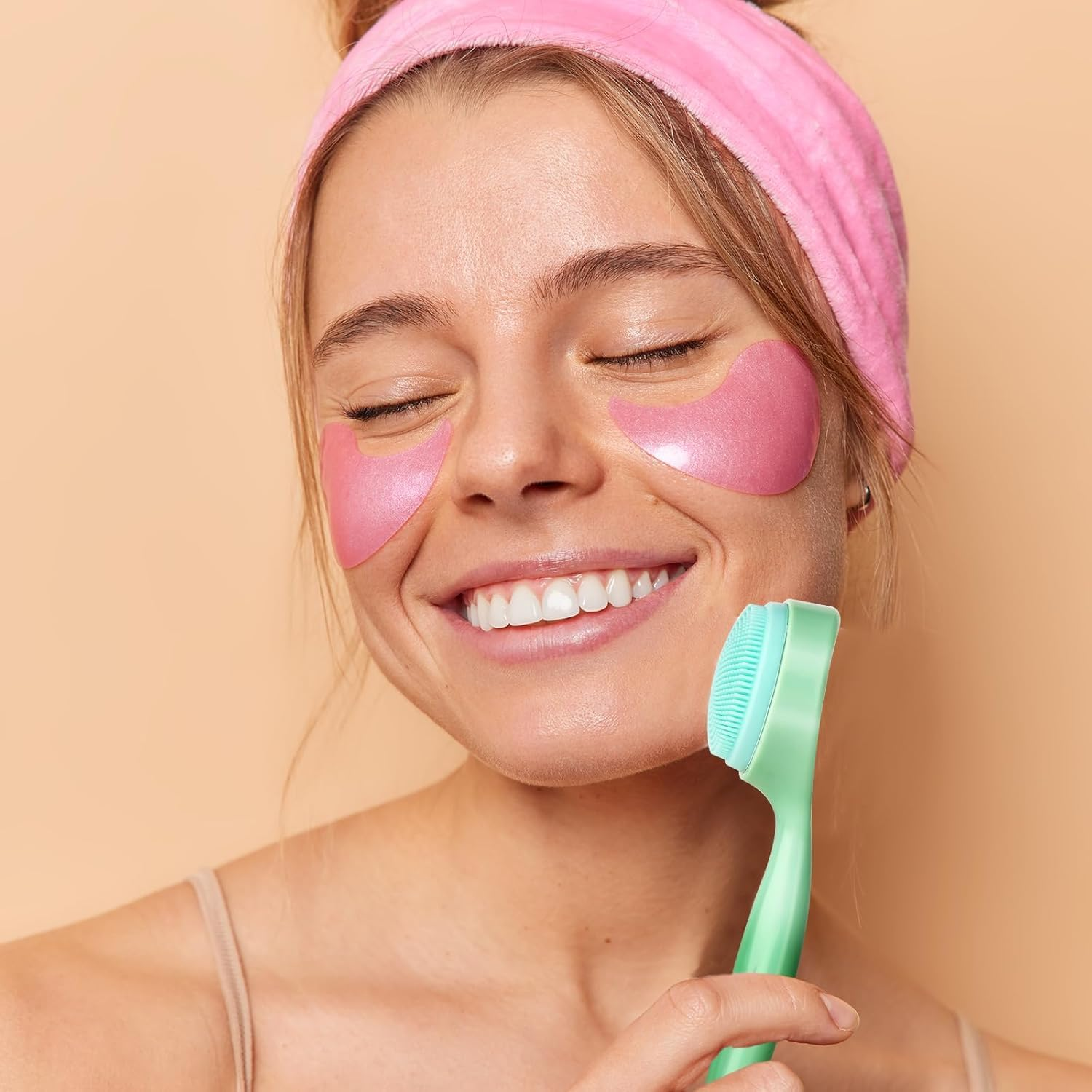 3 Pack Silicone Manual Facial Cleansing Brush Skin Friendly Face Scrubber Exfoliator Soft Bristles Waterproof Makeup Skincare Removal Applicator for Blackheads Cleansing Brush (Style1, One Size) image number 1