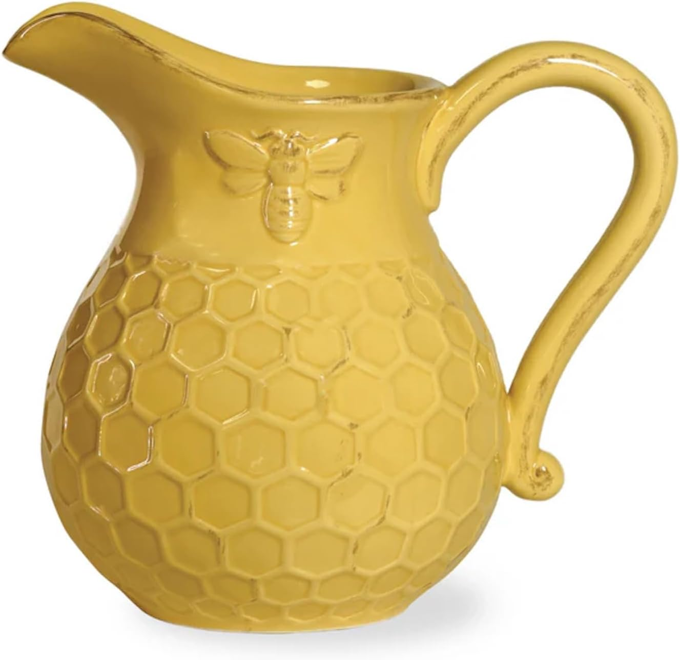 Boston International Embossed Ceramic Salt and Pepper Shakers, 2-Piece Set, Honeycomb,Jc16117 image number 5