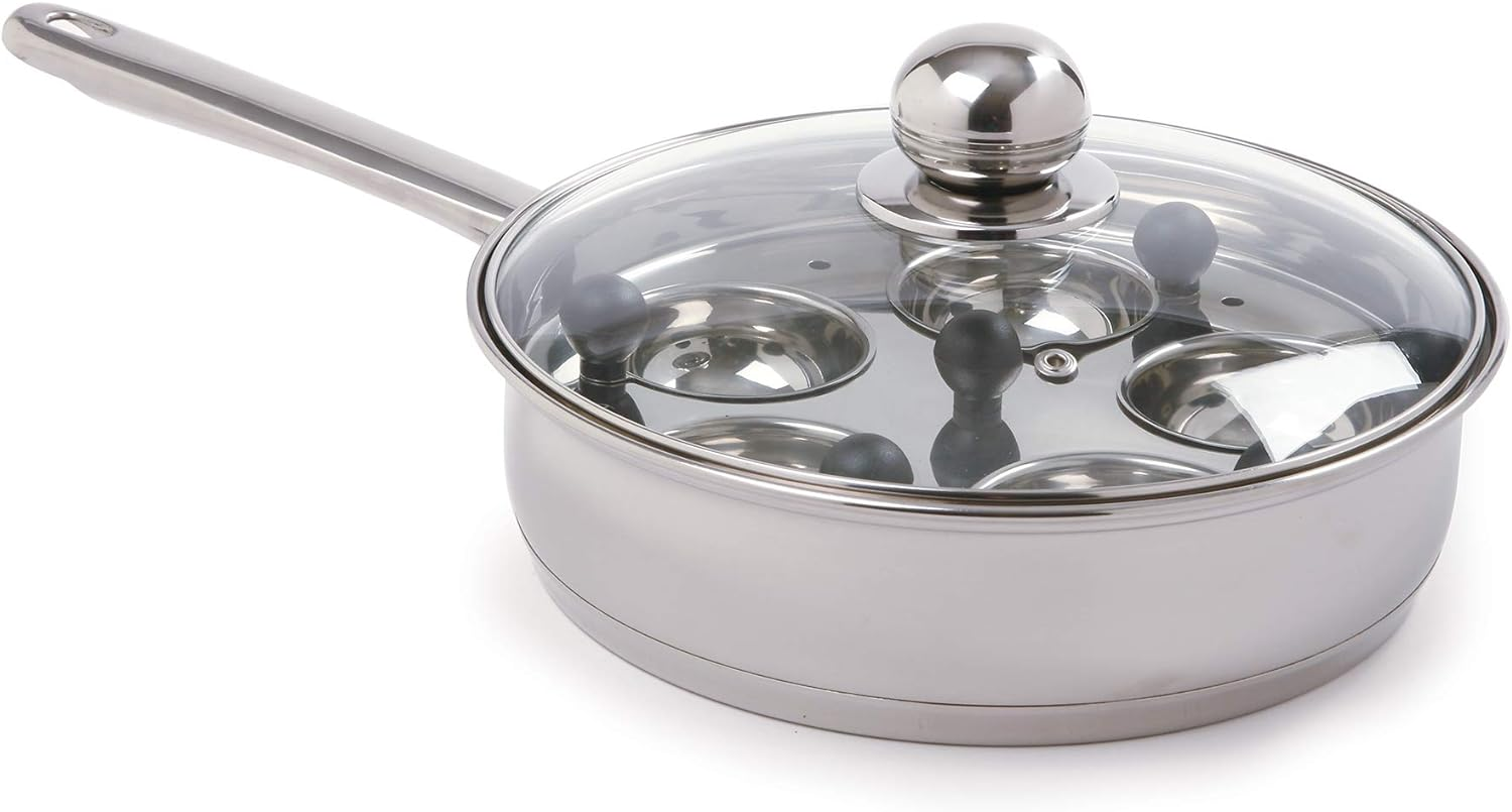 Norpro Stainless Steel 10 Inch Egg Poacher Skillet Set