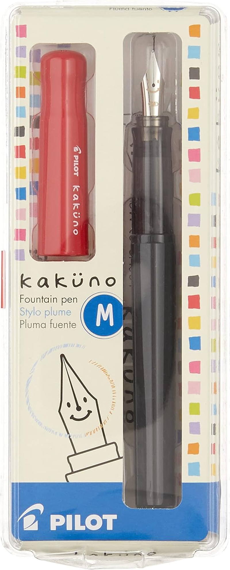 PILOT Kakuno Fountain Pen, Clear Barrel, Extra Fine Nib (10816)