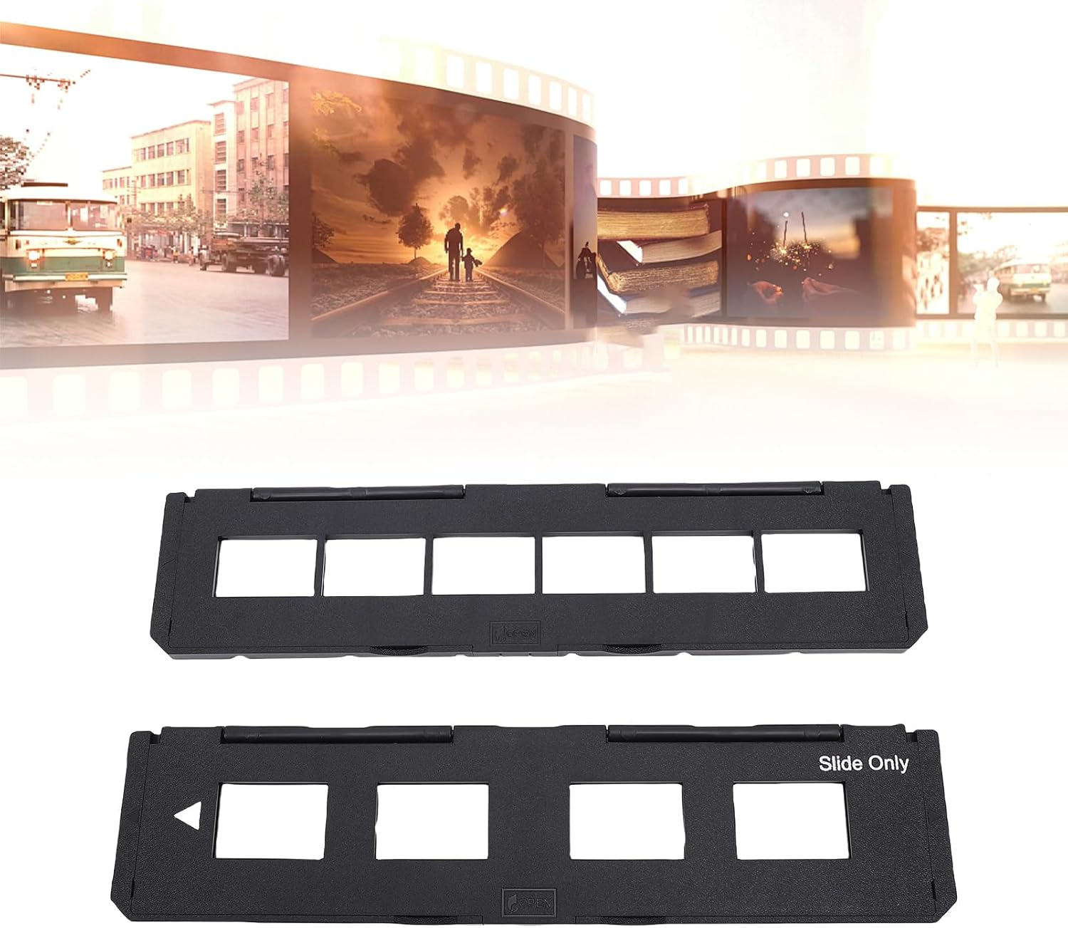 XUMIUZIY 135Mm Slide Holder(4-Hole) and 35Mm Long Tray Negative Film Holder (6-Hole), for 7200/7200U Film Scanners, for Easy Loading and Optimal Scanning Results image number 4