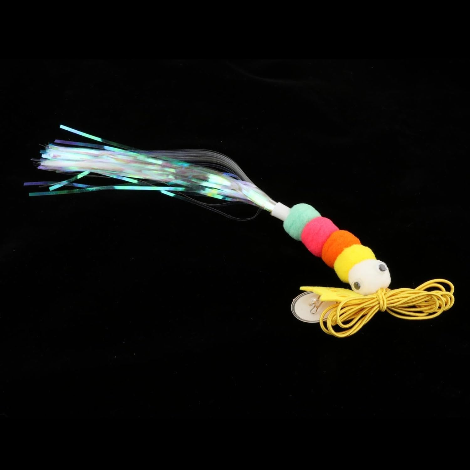 STARTIST Hanging Door Cat Toys with Bell, Elastic Rope Hanging on Ceiling Cat Teaser Toy Cat Plush Toy for Kitten Indoor Cats Exercising Play Chasing, Sound Paper