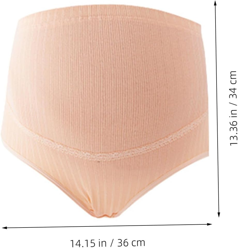 Gatuida 3Pcs High Waist Maternity Panties Cotton Splice Stomach Lift for Pregnant Women Underwear Bottoms image number 2