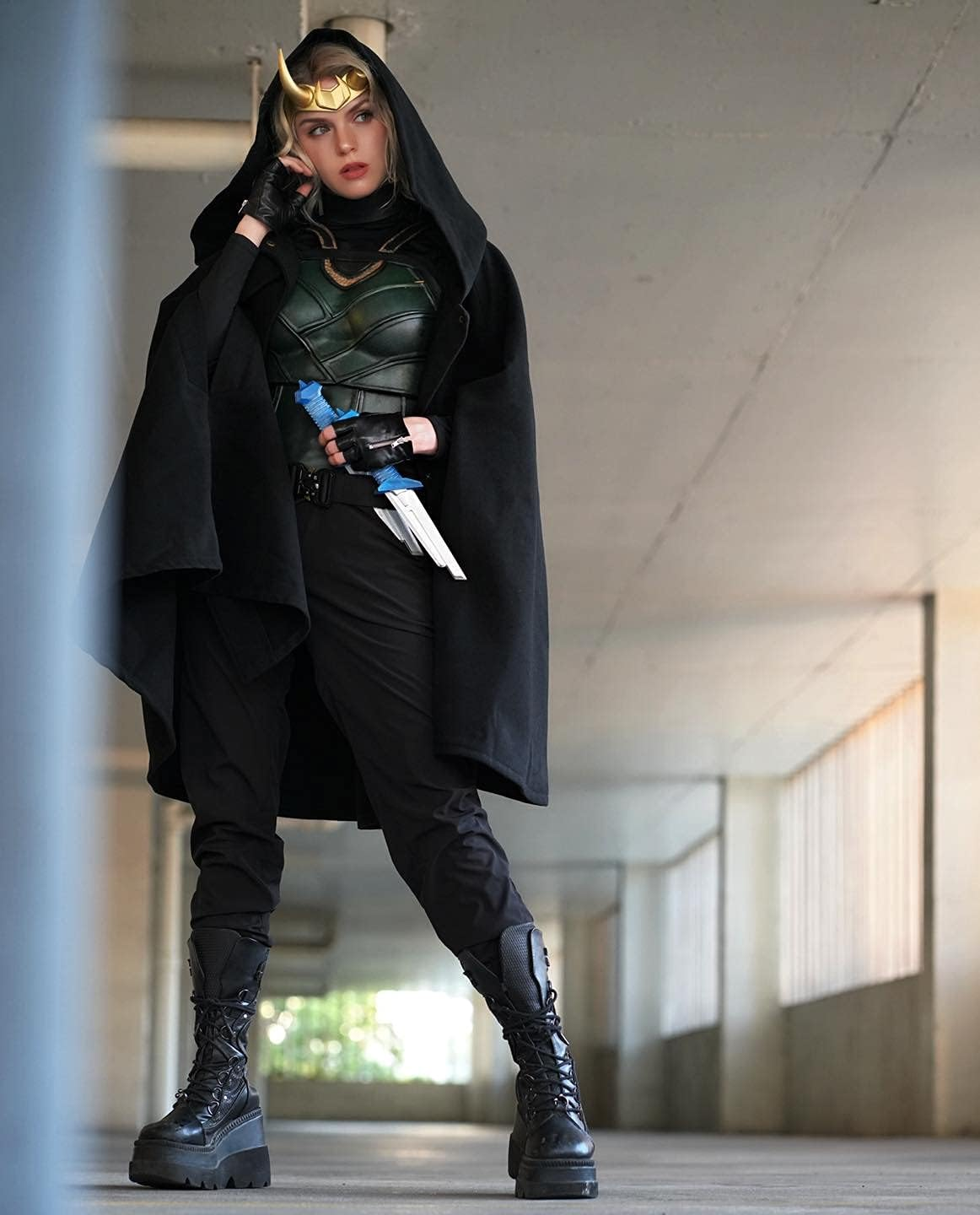 Loki Helmet with Horn Movie Thor Ragnarok Norse Mythology Loki Mask Helmet Cosplay Adult Halloween Costume Party Props - Loki'S Crown image number 6