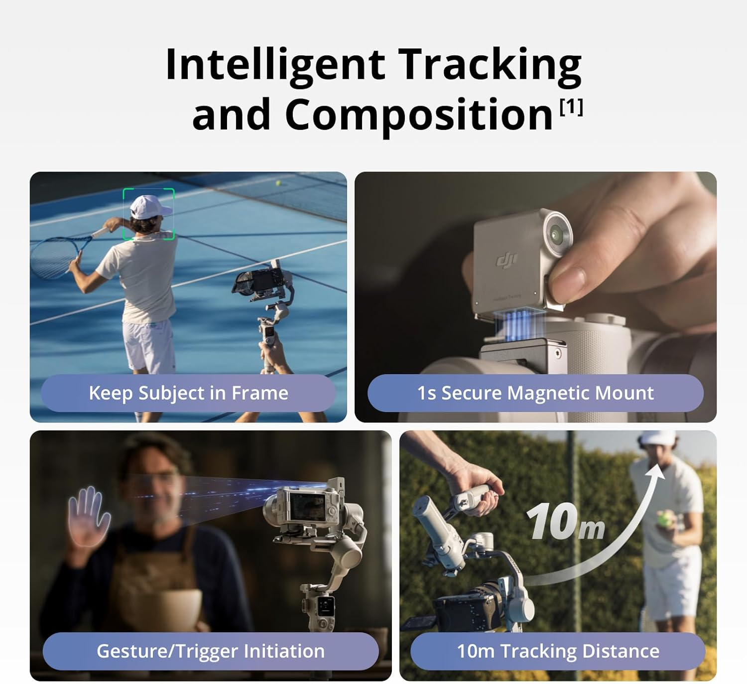 DJI RS 4 Mini Combo, Gimbal Stabilizer for Camera Canon/Sony/Panasonic/Nikon/Fujifilm, Auto Axis Locks, Intelligent Tracking, 2Kg/4.4Lbs Payload, Camera Gimbal, Briefcase Handle image number 1