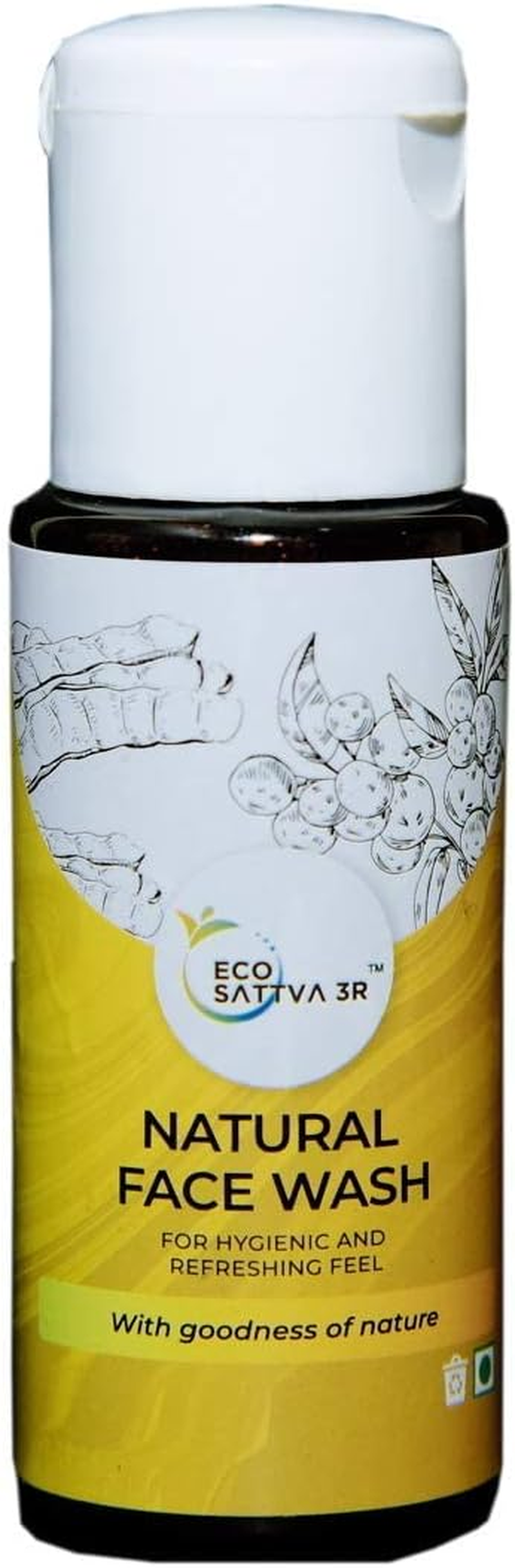 Ecosattva 3R Bathroom Essential Combo Natural Bath and Body Wash, Natural Face Wash, Natural Hand Wash and Natural Shampoo (50Ml Each) image number 2