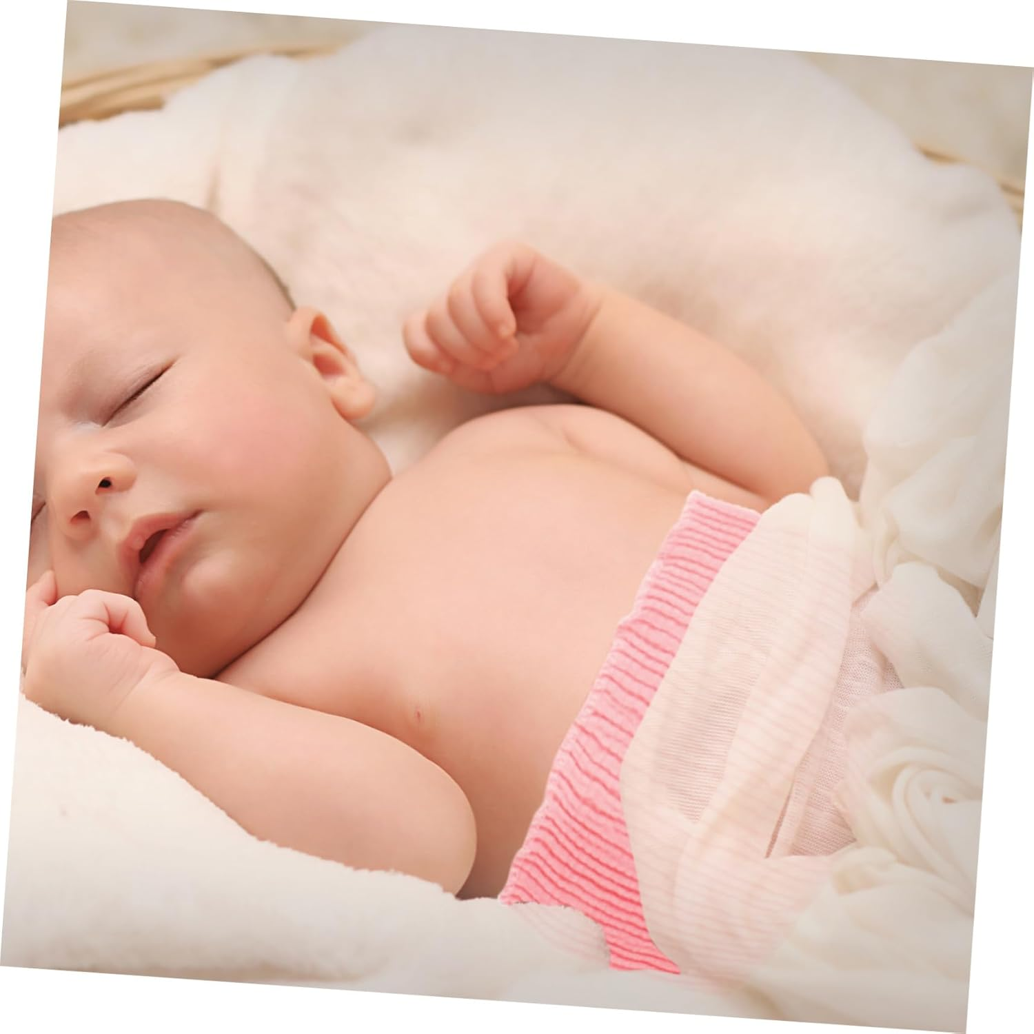 5Pcs Cotton Belly Band Soft Breathable Newborn Navel Protector Elastic Wide Waist Wrap for Abdomen Support Skin-Friendly Warm Belly Cover in Multiple Colors image number 1