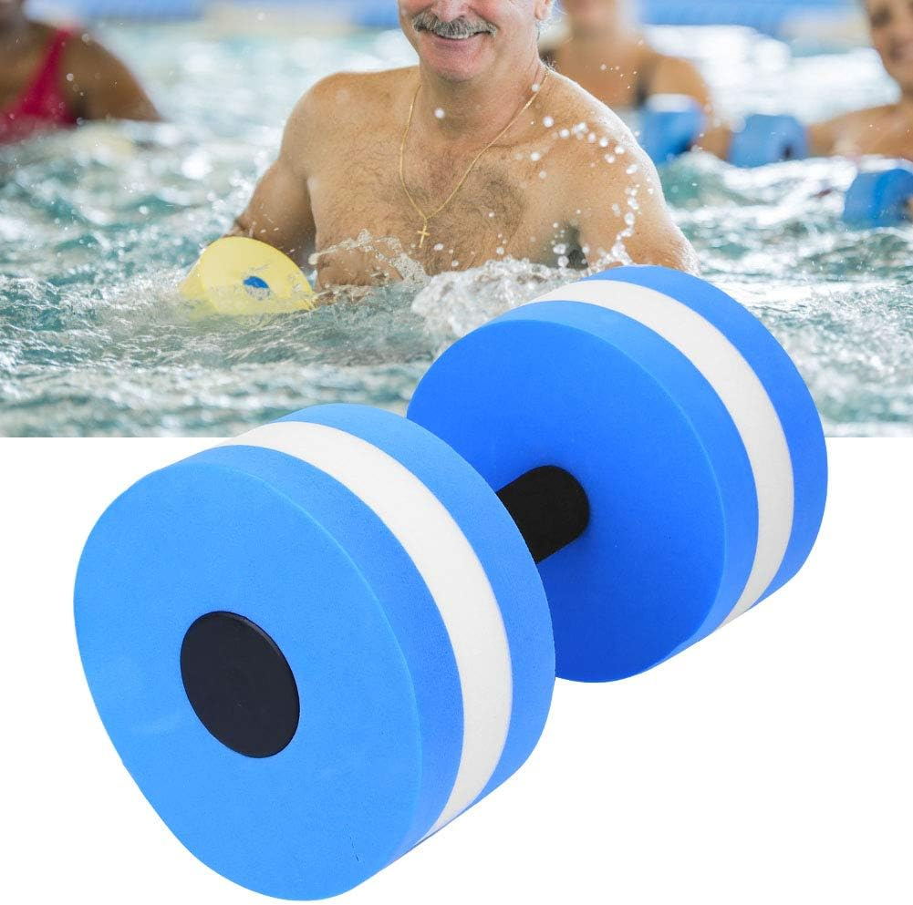 Water Dumbbell, Eco-Friendly Foam Dumbbell, Fitness Equipment for Water Sports Adult Children Indoor Sports Exercise (Blue and White) image number 6