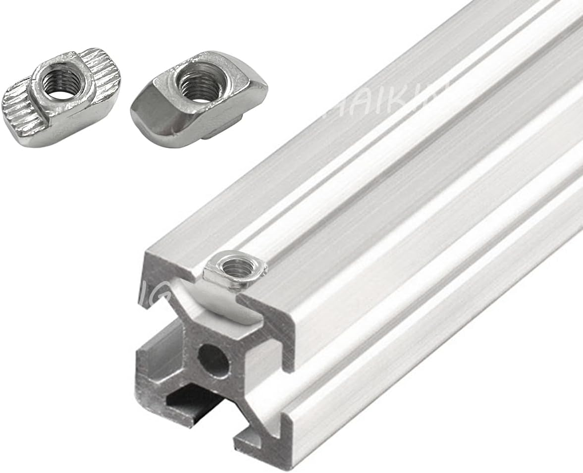 Sliding T Nuts Metric, 100 PCS M5 Thread Slide in Hammer Head T-Nut for Aluminum Extrusion Profile image number 1