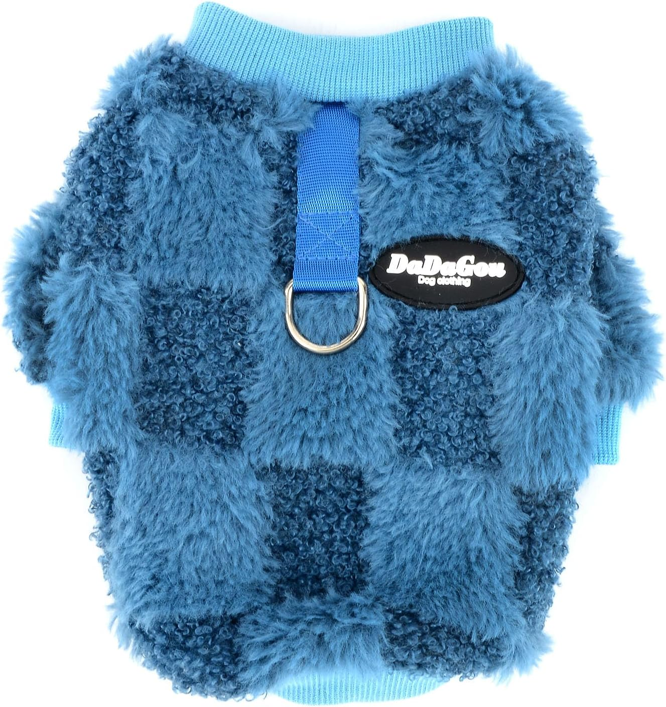 Zunea Small Dog Jumpers with D-Ring Fuzzy Sherpa Fleece Winter Sweater Coats Soft Warm Pullover Puppy Clothes Cold Weather Jackets Pet Dogs Girl Boy Sweatshirt Apparel for Chihuahua Yorkie Blue S image number 5
