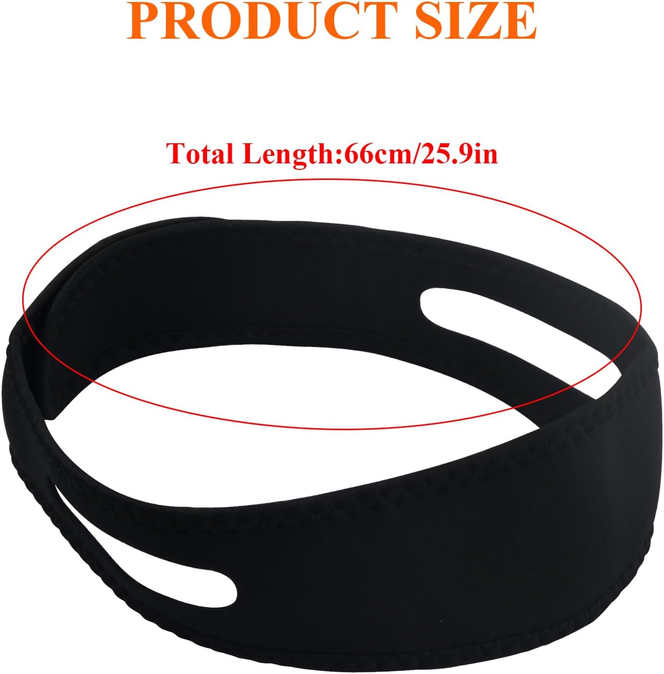 Anti-Snoring Chin Straps, Snore Reduction Devices, anti Snoring Belt, anti Snore Device for Snoring Reduction, Stop Snoring Chin Strap, Skin Friendly, for Men Women Better Sleep (Black) image number 3