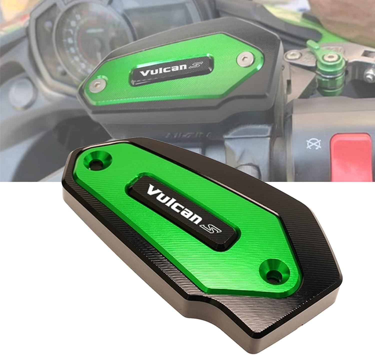 MOWOK Fits for KAWASAKI Vulcan S 650 VN650 2015-2021 2022 2023 Motorcycle Front Brake Fluid Reservoirs Tank Oil Cap Cover