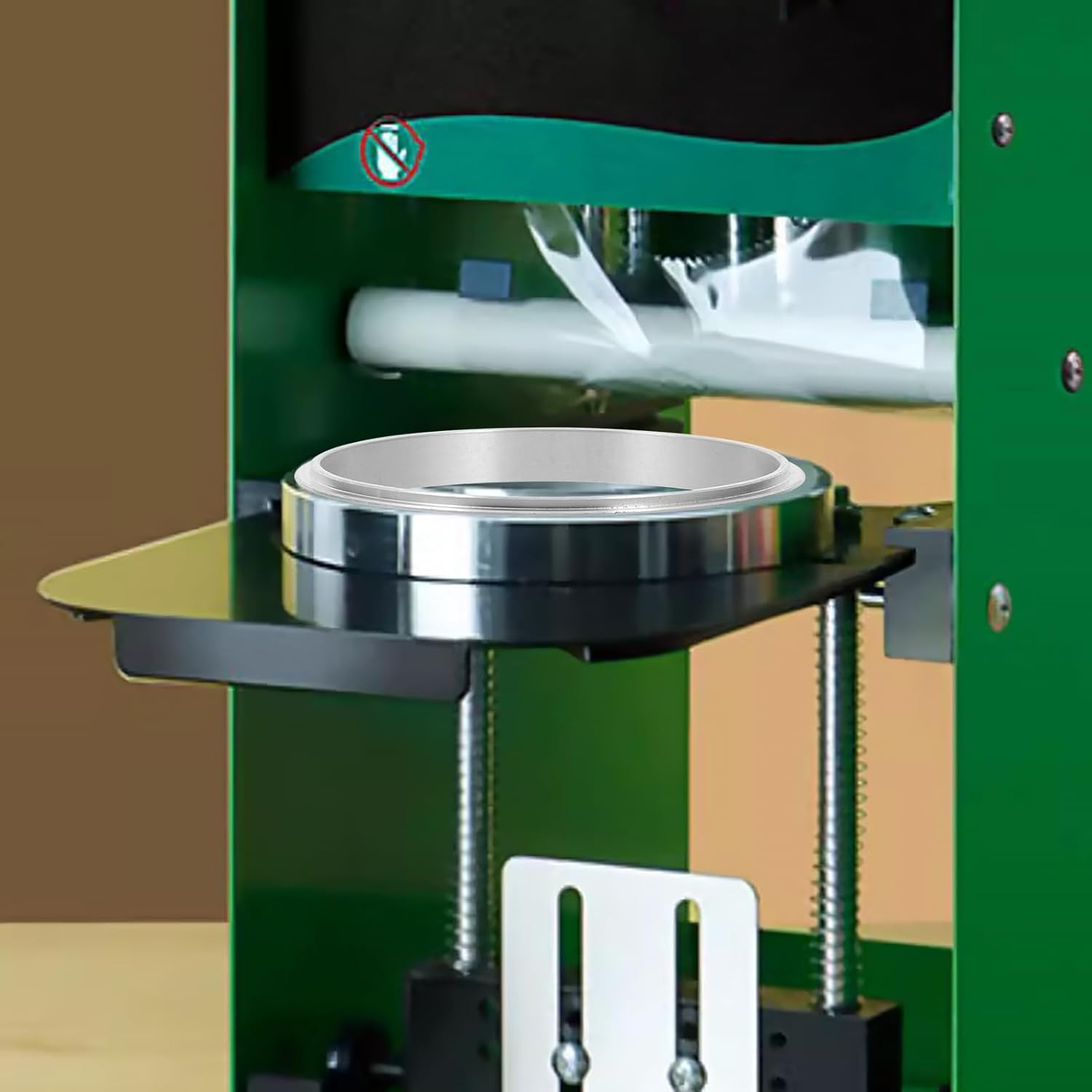 JEWEDECO Sealing Machine Aluminum Ring 85Mm Metal Cup Sealer Replacement Part for Milk Tea and Plastic Cups Compatible with Automatic Coffee image number 4