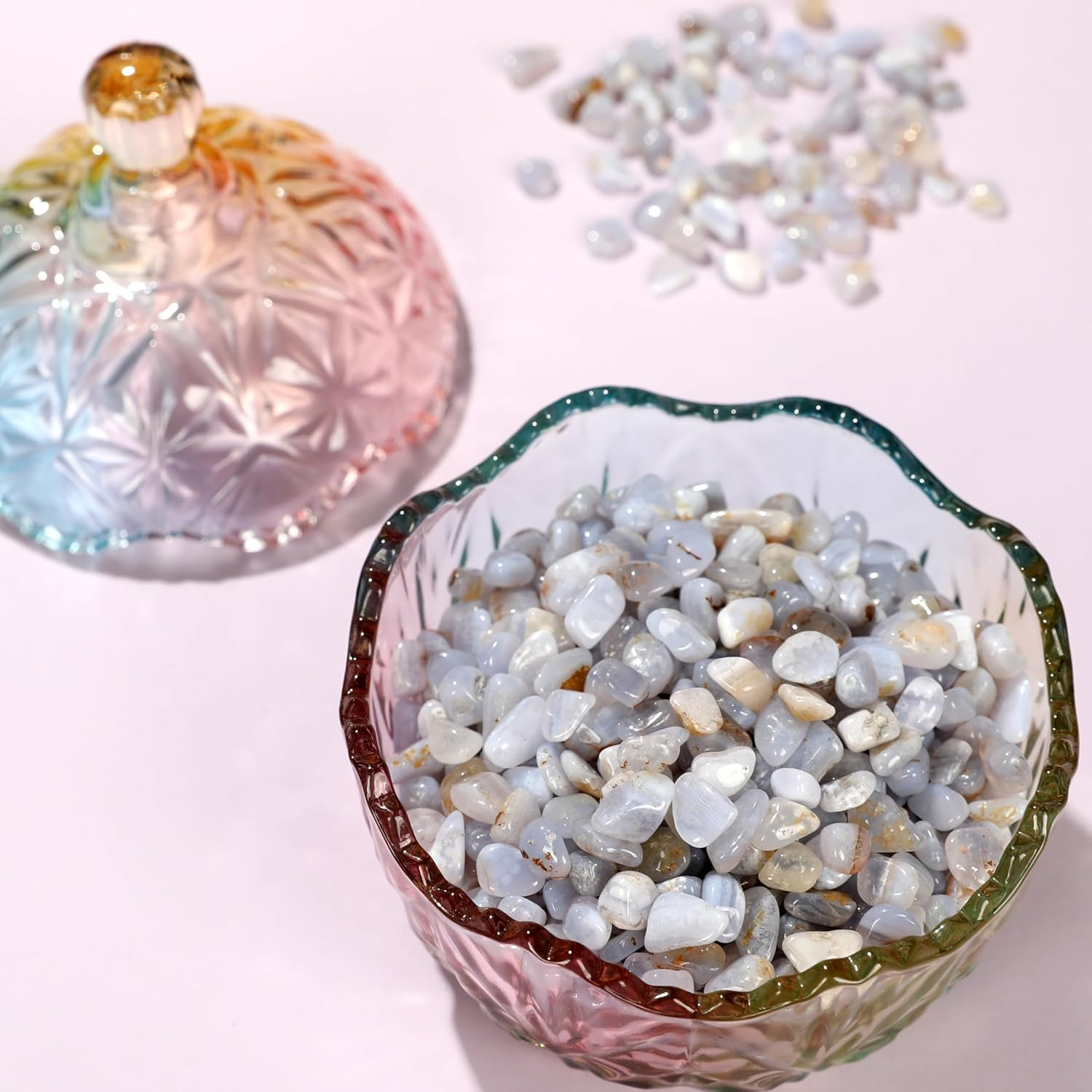 Magic Season Decorative Glass Jar (260 Ml Multi-Colored / 1 Pcs)