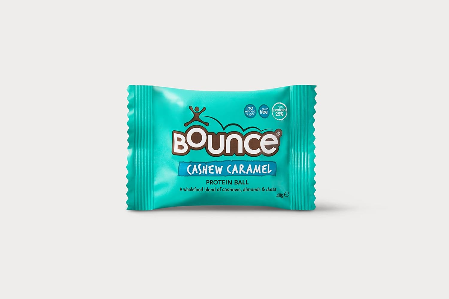 Bounce Cashew Caramel Protein Ball- Box of 12. High Protein Gluten Free Low Sugar Low Carb Healthy Snacks Better than Any Protein Bar! Snack Healthy with Our Protein Bars, Balls, Snacks & Powders