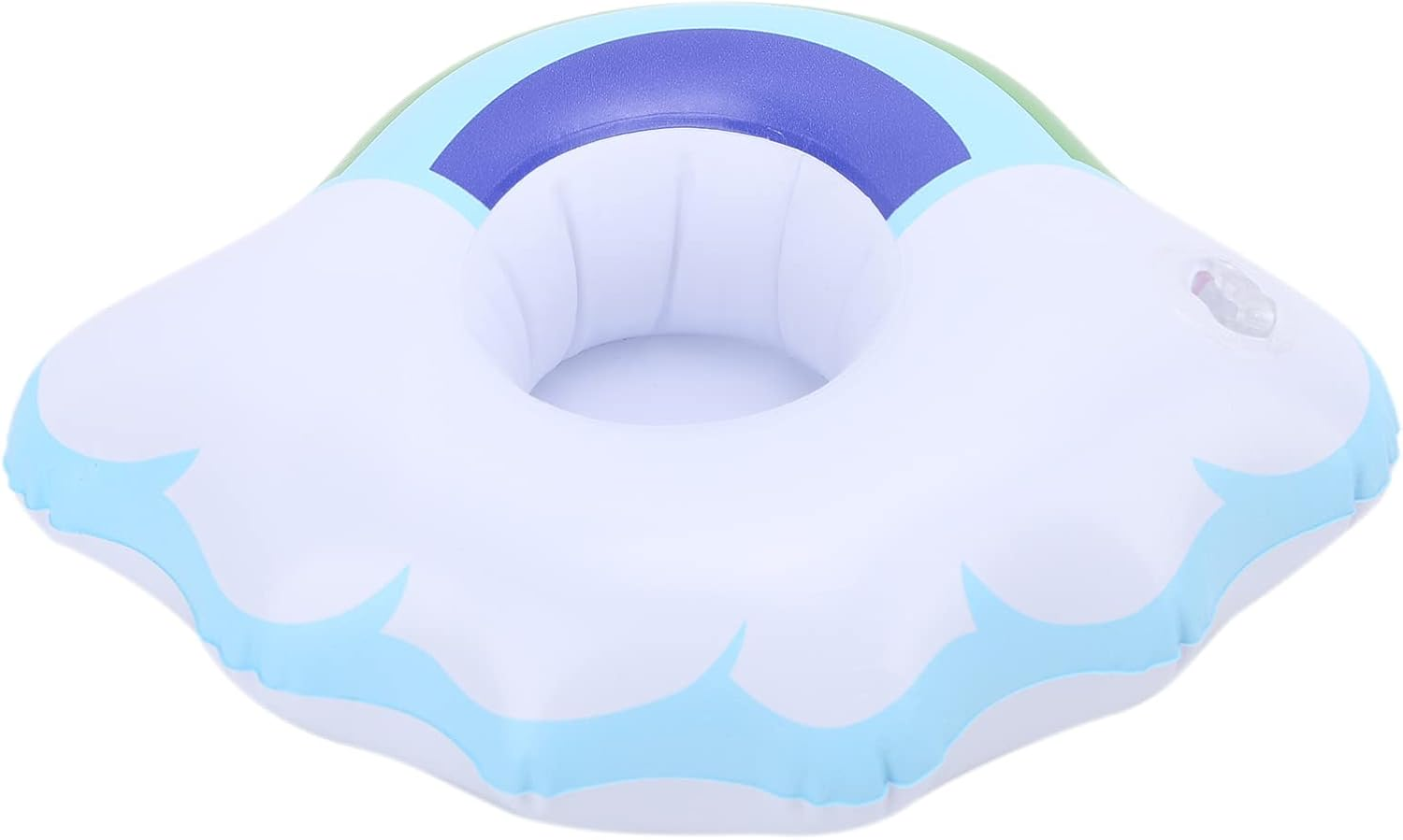 Inflatable Drink Holder, Cloud and Rinbow Inflatable Cup Holders Super Stable Portable for Hot Tubs for Pool Party image number 3
