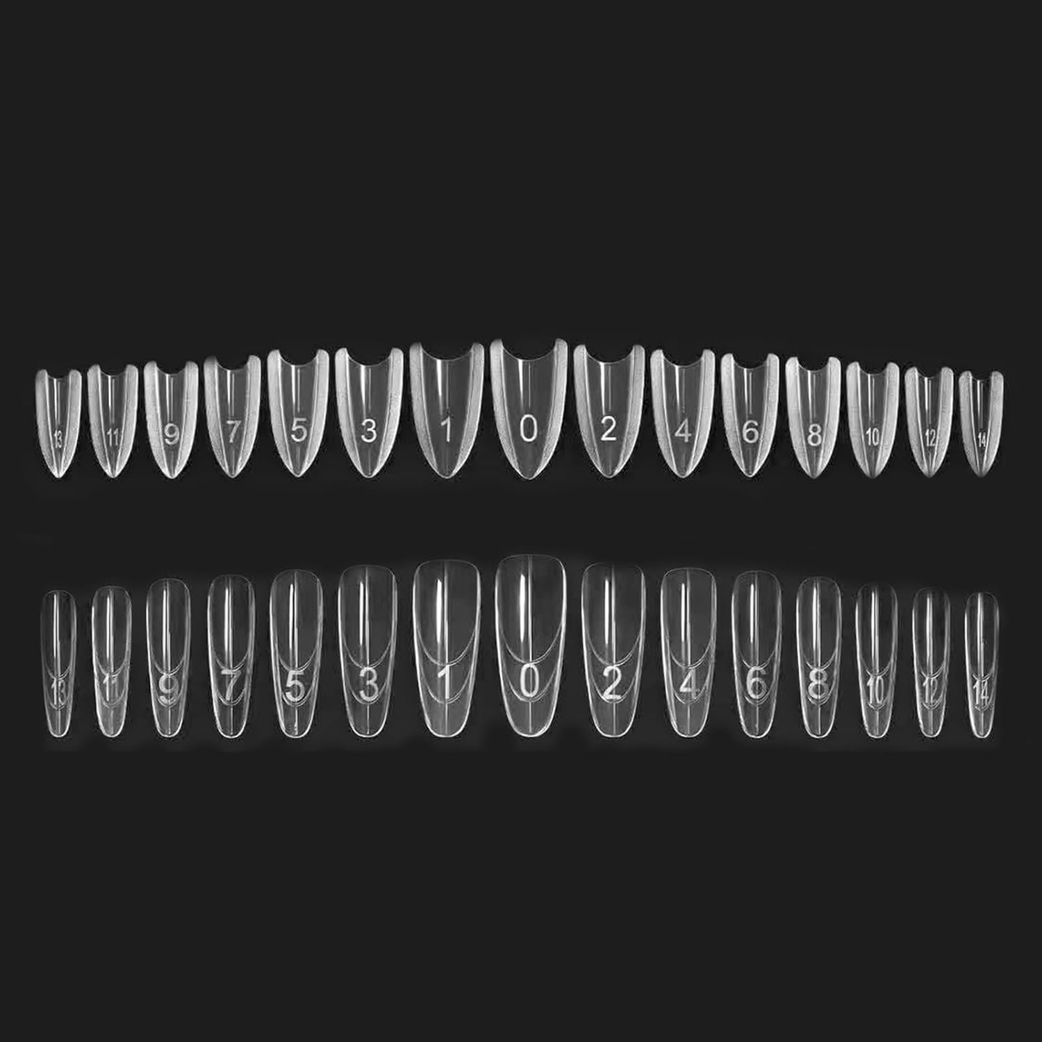 Sandwich Nail Extension Form, 480 Piece Gel Nail Tips Form, Professional Acrylic & Gel Nails Extension Forms, Duall-Sided, Easy to Use for Sculpting, Salon & DDIY Manicures, Strong & Flexible