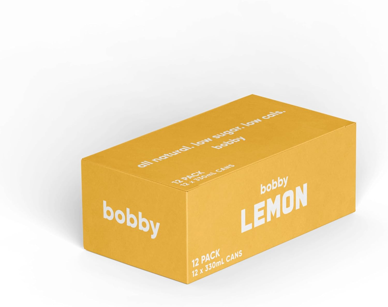 Bobby Lemon Flavoured Prebiotic Soft Drink 12 Pack of 330 Ml