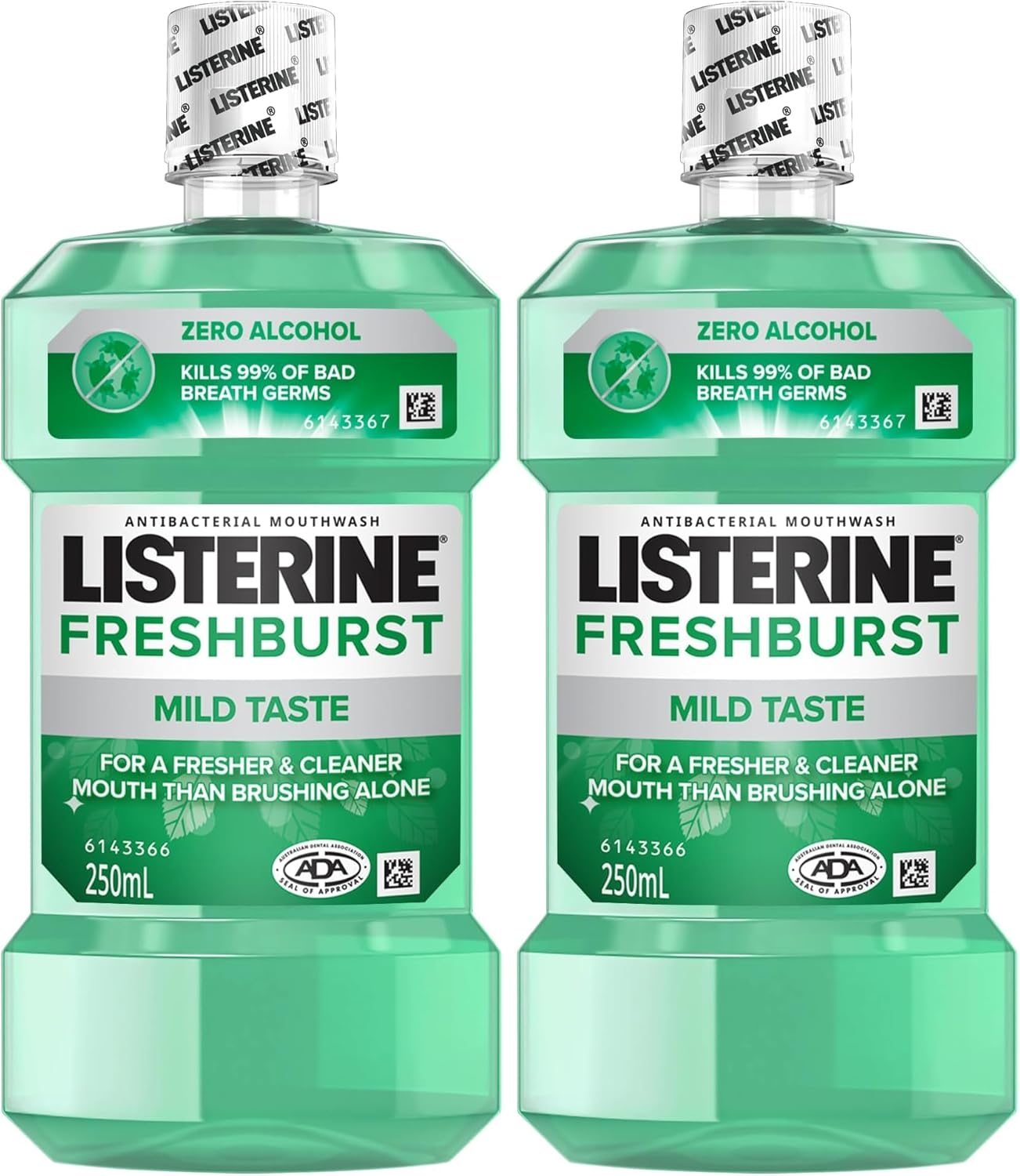 Listerine Freshburst Zero Alcohol Mouthwash 250 Ml