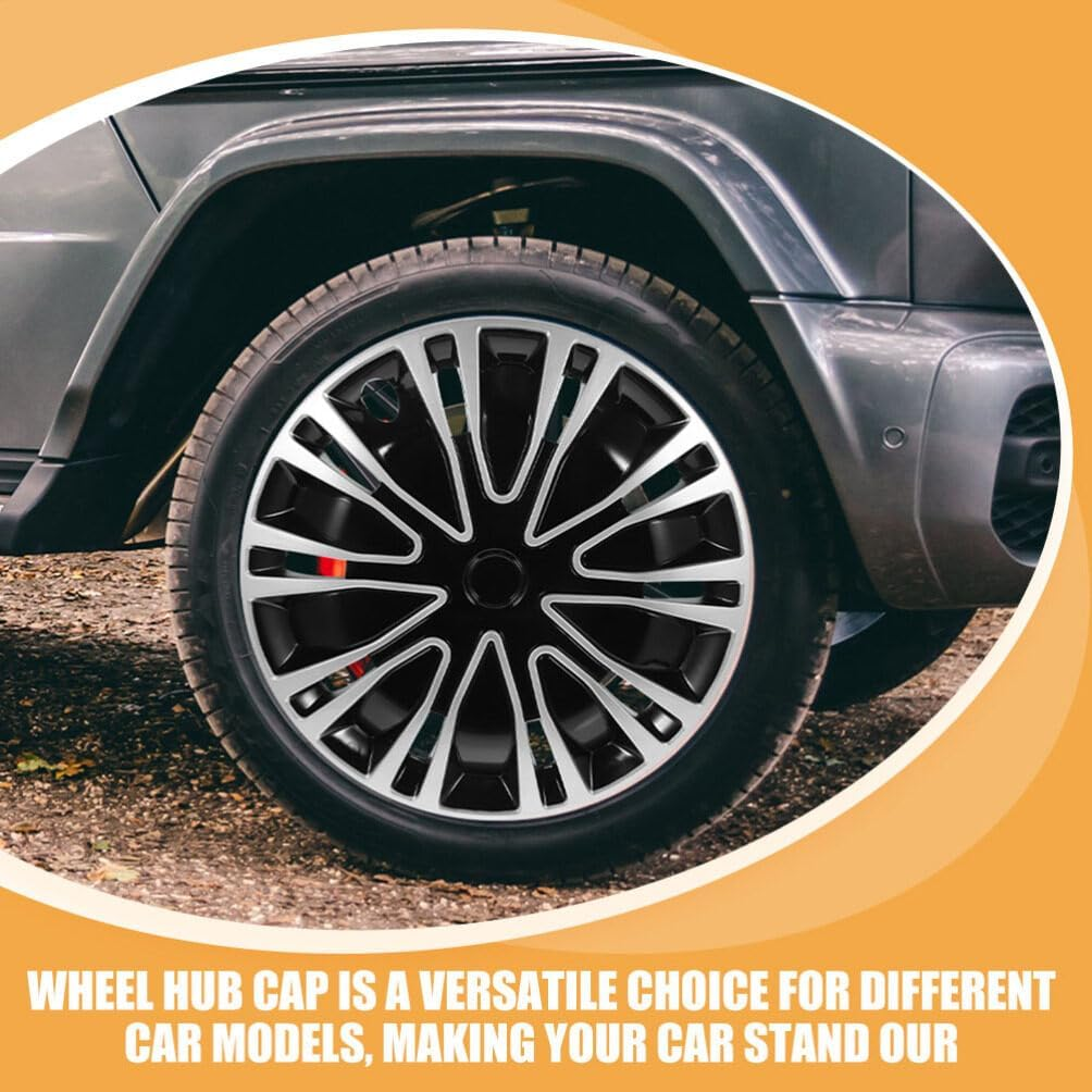 Iplusmile 2Pcs Decorative Hubcaps Automotive Wheel Rim Covers Car Accessories Interior Car Decor