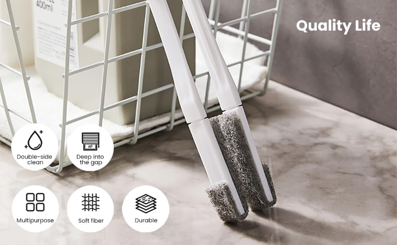 Blind Cleaner Duster Tool Set (2Pcs Duster Tool and 12Pcs Brushes), Washing Equipment for Window Shutters, Car Vents, Ceiling Fan and Air Conditioner