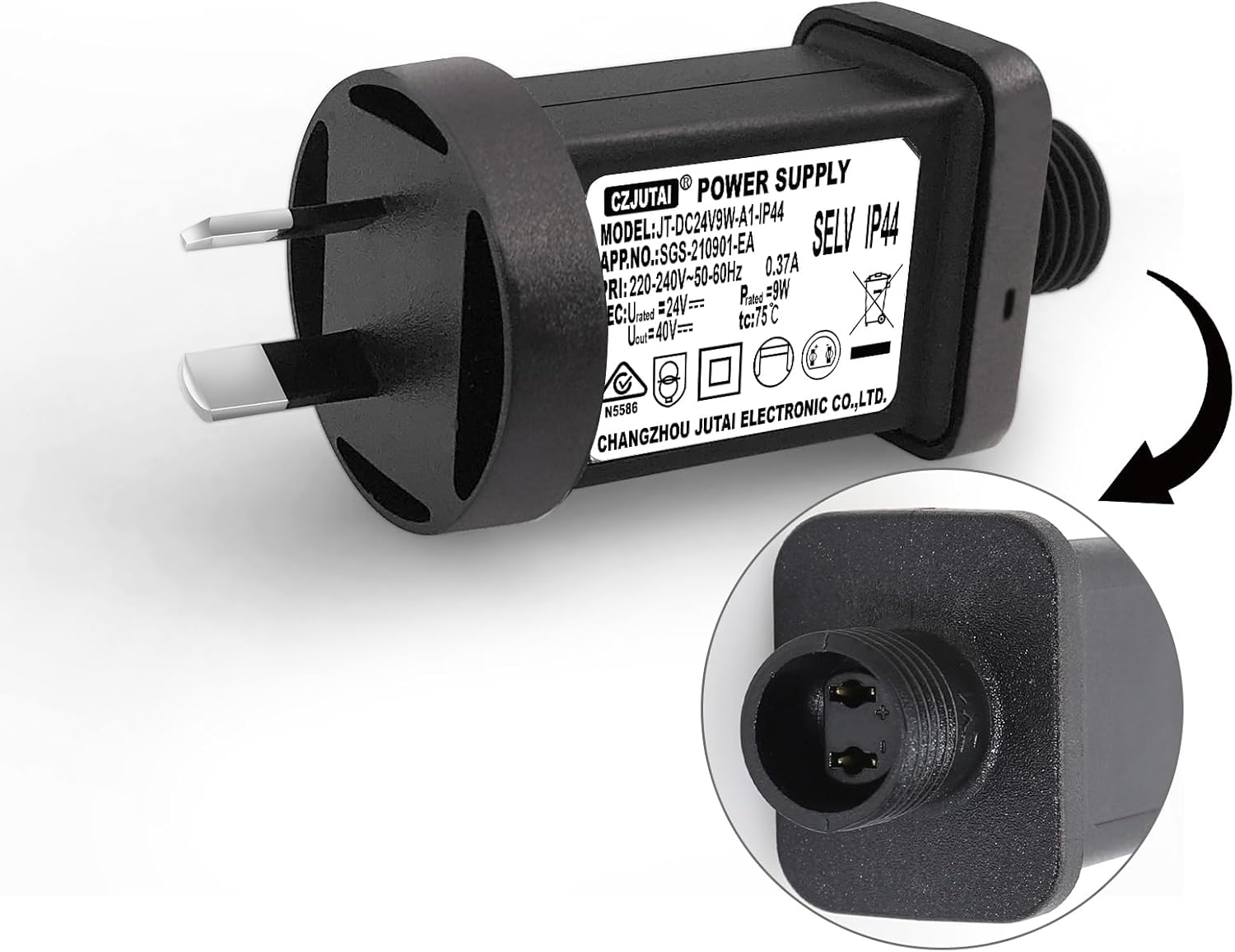 Premieradapter Power Supply for CZJUTAI JT-DC24V9W /6W /4.5W /3.6W-IP44 Christmas Lighting [A490] image number 3