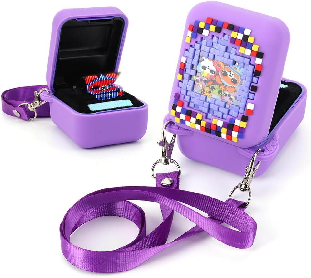 Silicone Cover Case for Bitzee Digital Pet Interactive Virtual Toy Protective Case anti Drop Protective Skin Sleeve Washable with Lanyard for Bitzee Digital Pet Interactive Virtual Toy