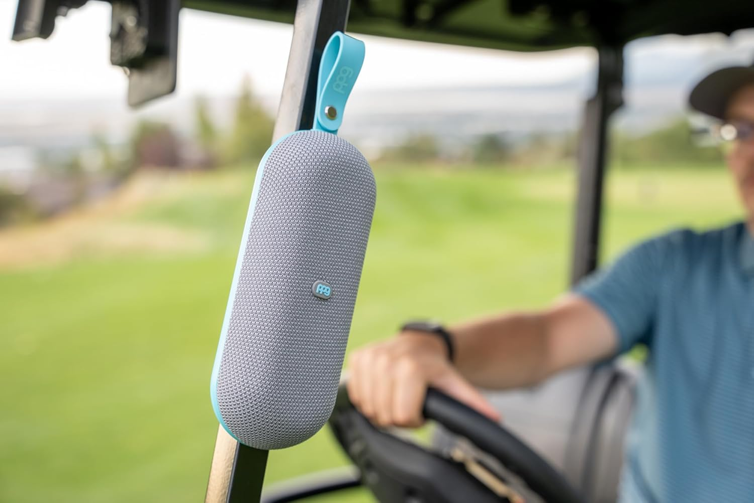 PPG All-In-One Golf Speaker with GPS Powered by Golf Logix &ndash; 40K+ Courses, 3D Mapping, Stereo Sound, Magnet Mount, IPX7 Waterproof, USB-C Rechargeable, Long Battery, Light Blue image number 5