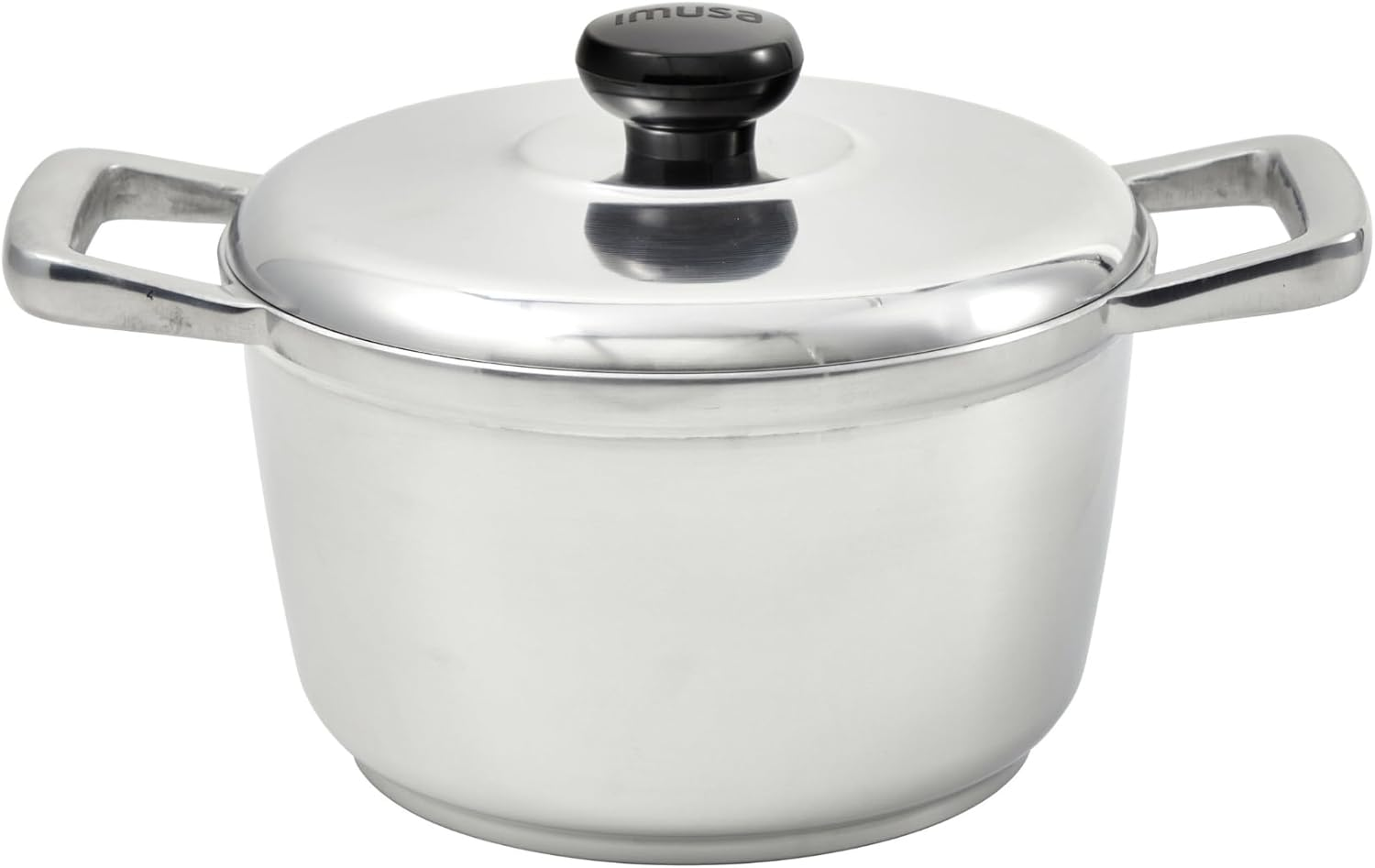 IMUSA USA 5.8 Quart Heavy Duty Cajun Cast Aluminum Dutch Oven with Lid, Silver, (IMU-89307) image number 1