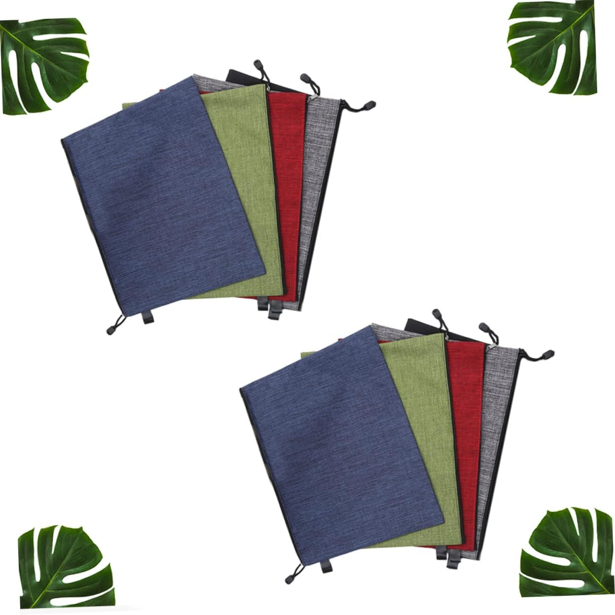 BCOATH 8Pcs Oxford Zipper File Bags Portable Document Wallets File Pockets Organizer for School Office Travel Random Color