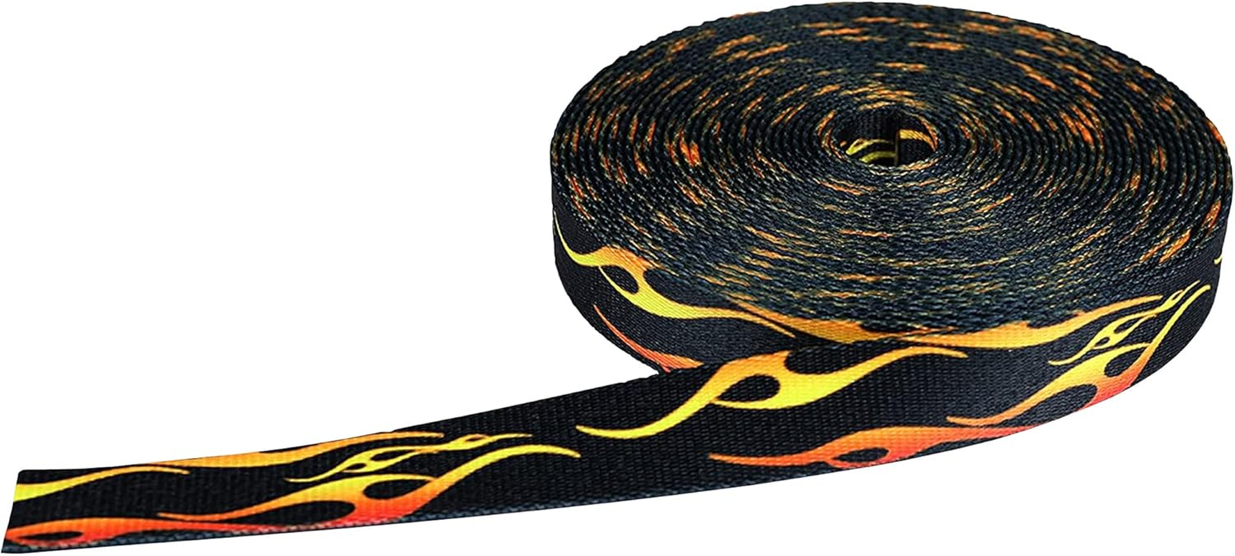 Strapworks Print Poly Webbing - Utility Strap for Outdoor Activities, Crafts, Dog Leashes - 1 Inch X 10 Yards, 5 Colorful Prints