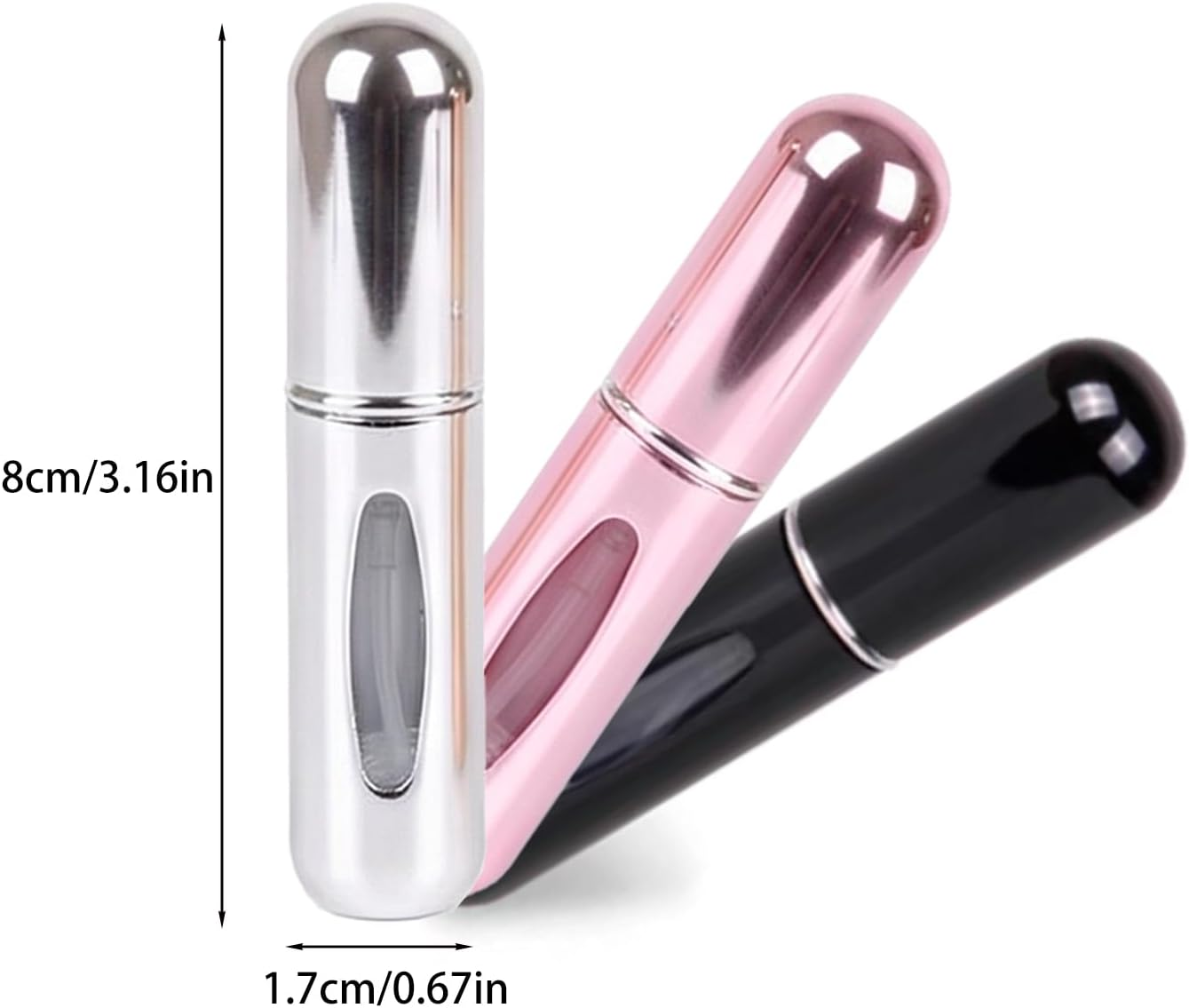 6Pcs Portable Perfume Travel Bottle, 5Ml Refillable Atomizer Set, Leak-Proof Mini Spray Bottles for Travel, Pocket & Purse, On-The-Go Fragrance Containers image number 1