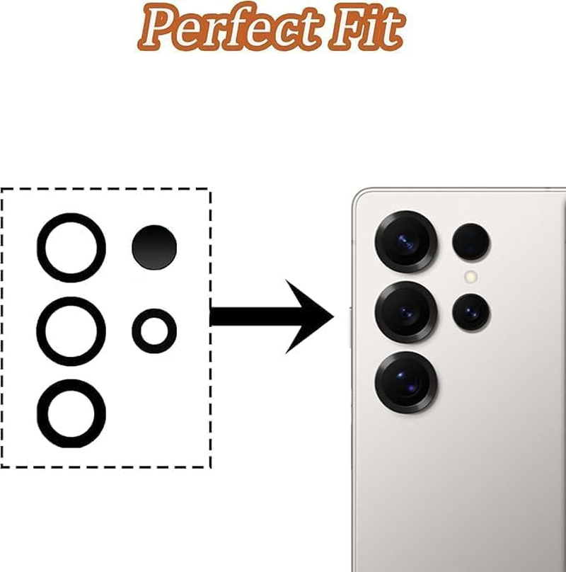 5Pcs/Set S25 Ultra Rear Back Camera Lens Glass Replacement for Samsung Galaxy S25 Ultra Camera Lens Replacement with Repair Tool Kit, Anti-Scratch image number 6