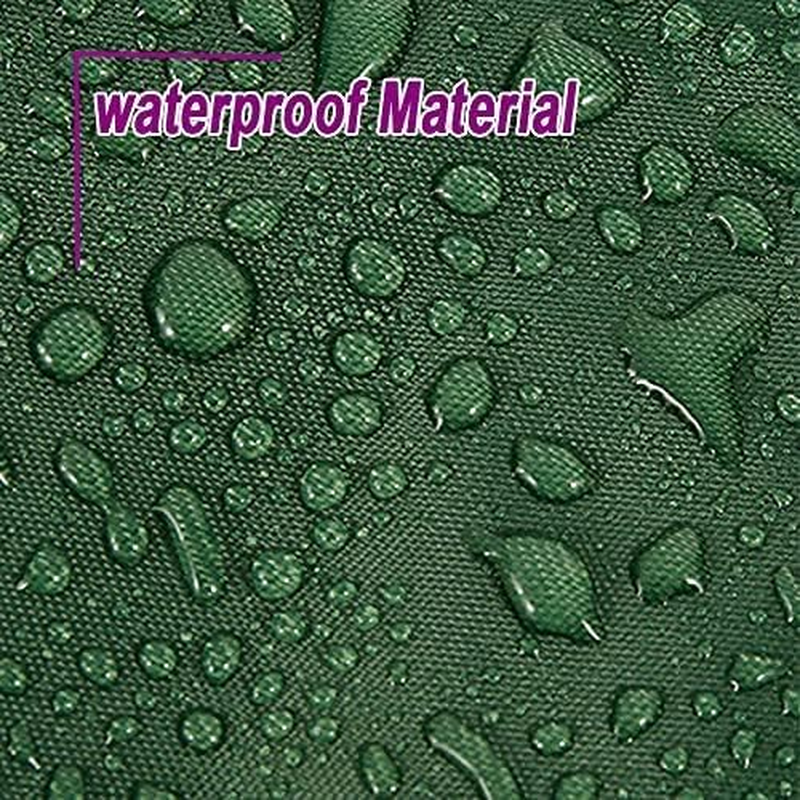 Bunny Hutch Cover COOSOO Triangular Dust-Proof Rabbit Cage Cover 420D Oxford Waterproof Dust Proof Pet Cage Cover with Zippers Poultry Cage Accessory Rabbit Cage Cover for Backyard Garden Winter (147&times;52&times;86Cm, Green) image number 1