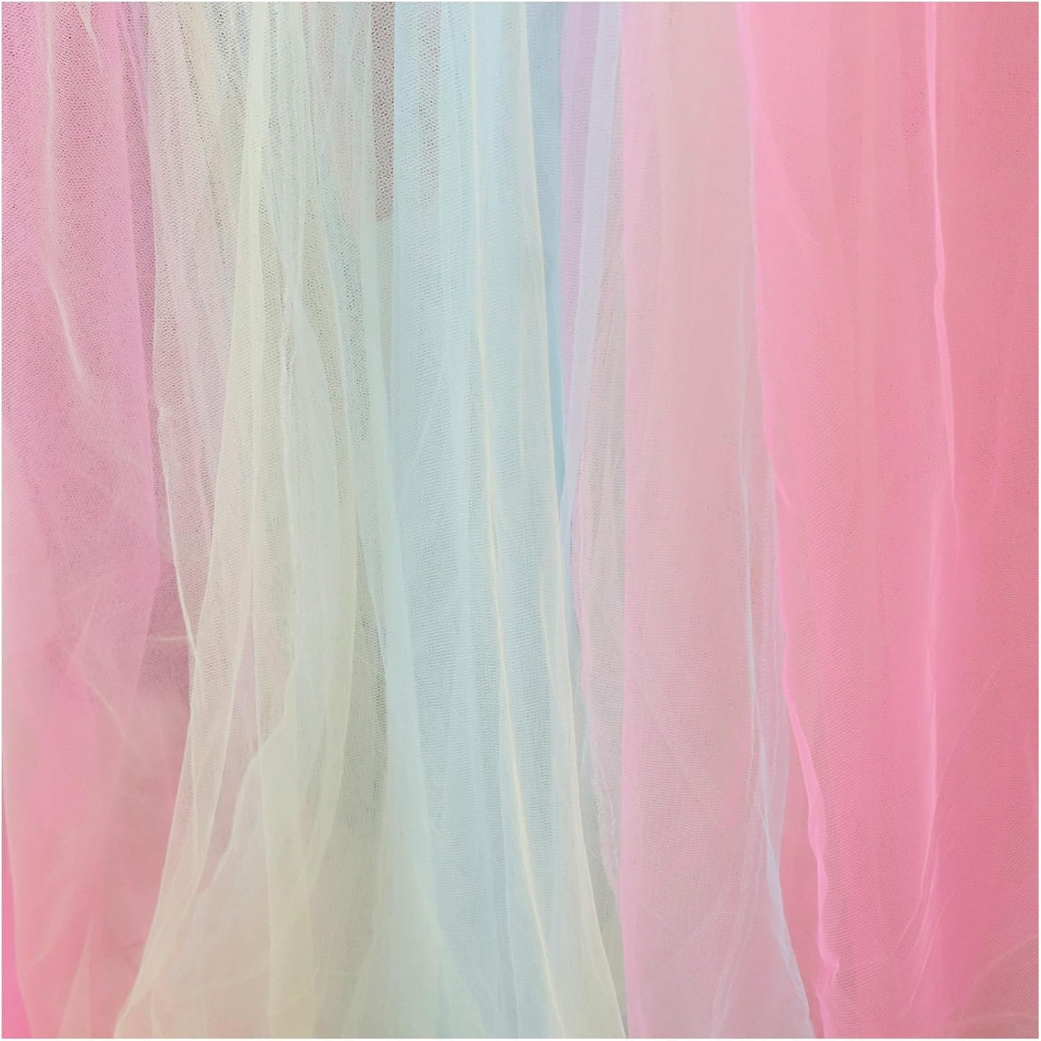 Rainbow Bed Canopy for Girls with Lights Princess Canopy for Girls Bed Mosquito Net for Single Twin Full Queen Size Reading Nook Canopy Bed Curtains Room Decor image number 4