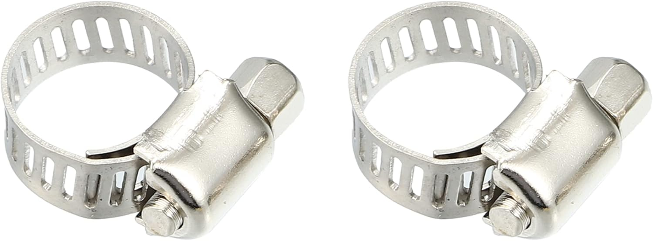 X AUTOHAUX 1 Set 6Mm Copper Hose Barb Fitting Connector for Joiner Air Water Fuel Pipe with 10 Clamps image number 4