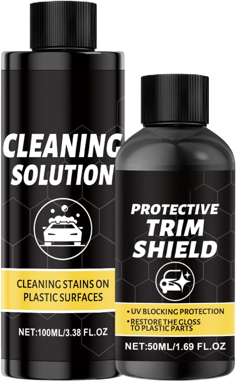 Lisutupode Trim Shine for Car - Vehicle Interior Cleaning Kit - Scratch-Resistant Car Trim Cleaning and Care Kit for Garage RV Repair Shop Dashboard Automotive SUV Truck image number 3