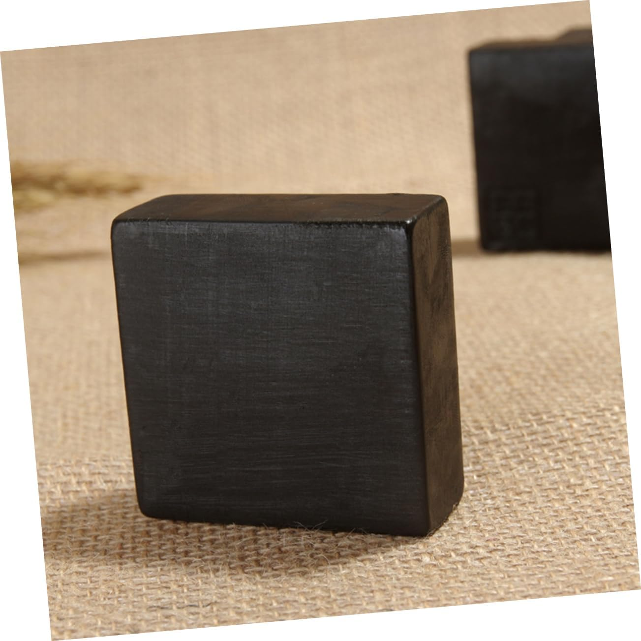TOVINANNA Handmade Bamboo Charcoal Facial Soap Cleansing Deep Purifying Essential Oils Black image number 1
